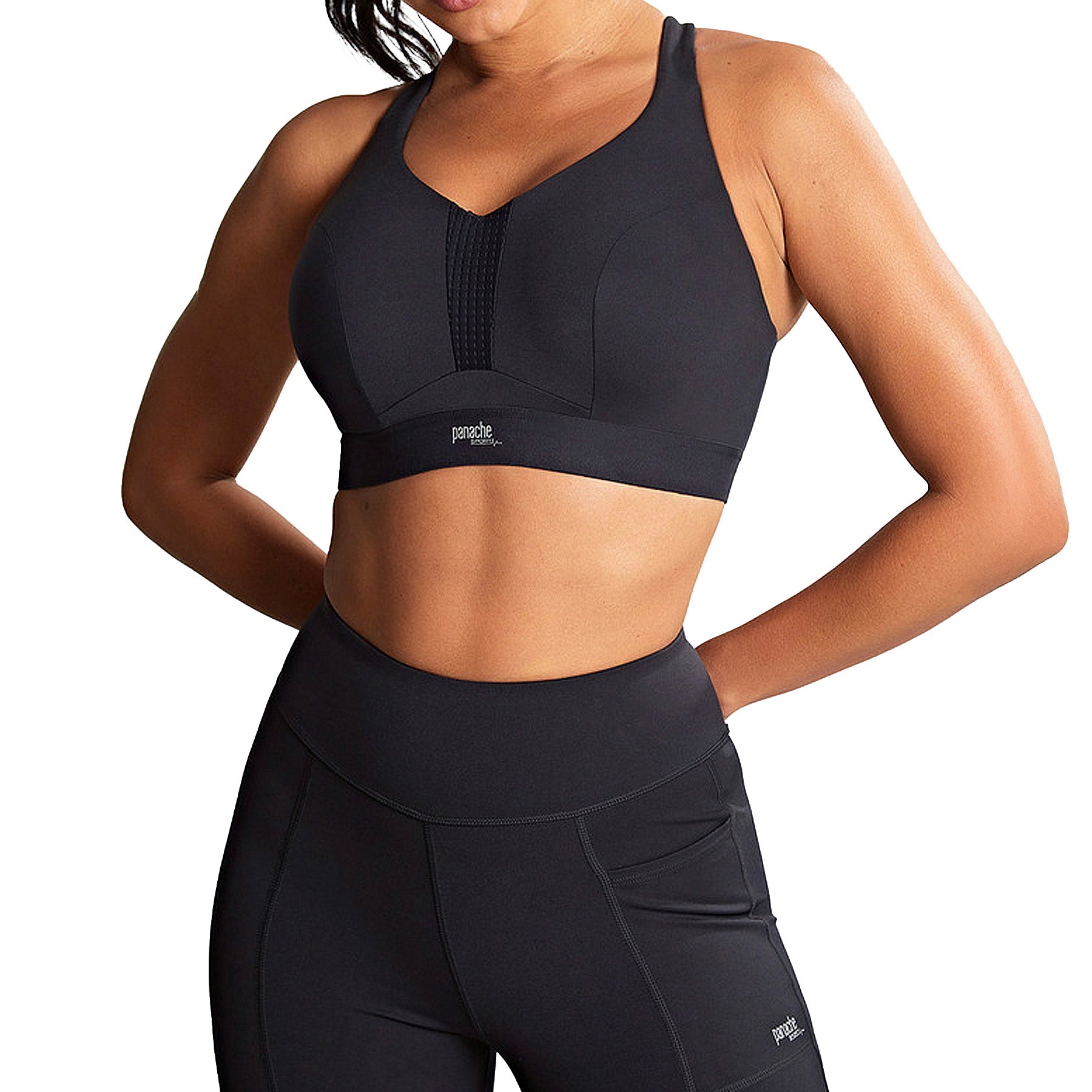 Endurance Non Padded Wired Sports Bra 5022 Black_Set