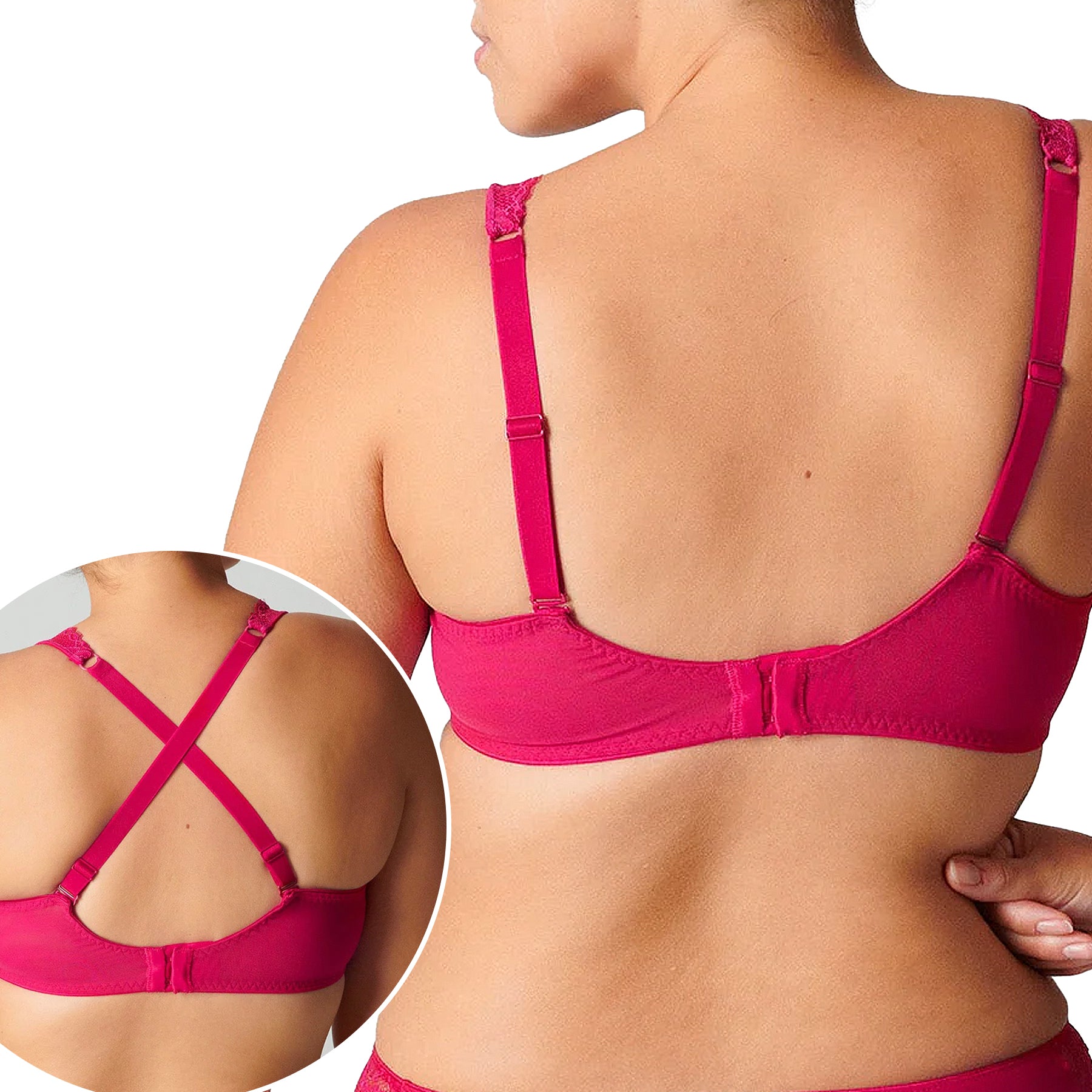 Simone Perele Exotica Full Cup Bra 1B3313 Raspberry Back