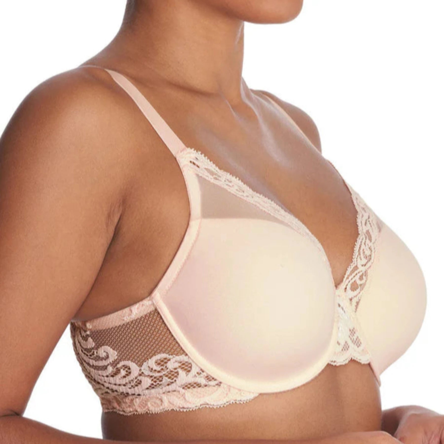 Natori Feathers Full Figure Contour Underwire Bra 741299 - Seashell