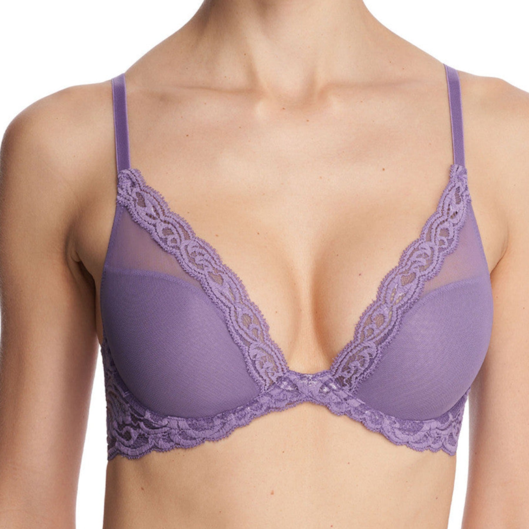 Feathers Contour Plunge Bra 730023 - Purple Haze