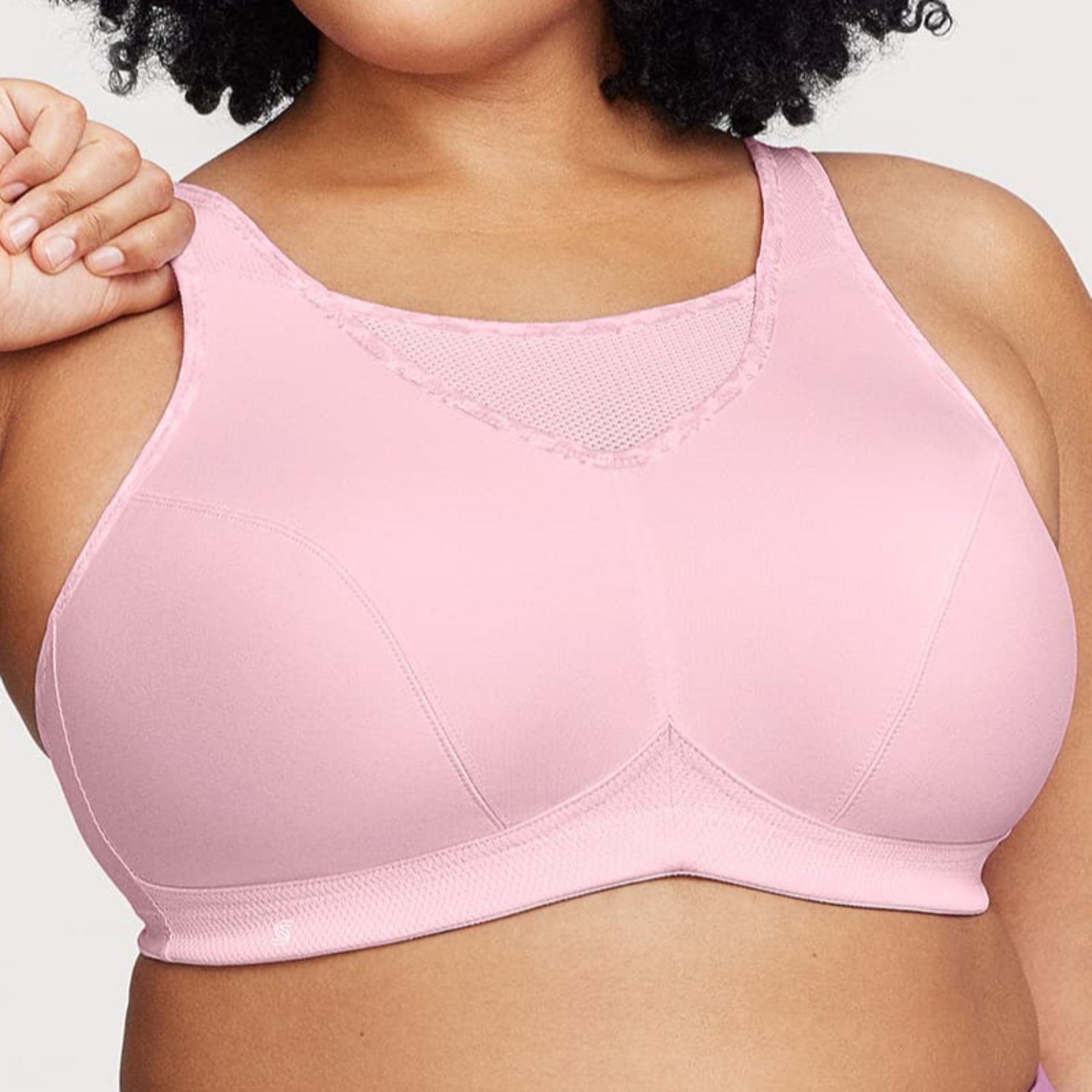 Glamorise No‑Bounce Cami Sports Bra 1066 - Parfait Pink