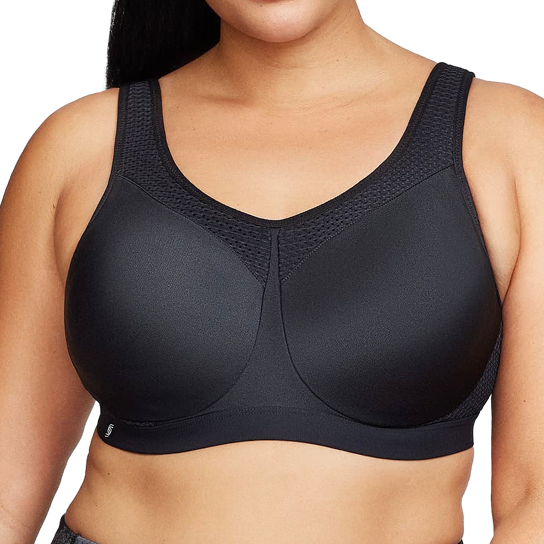 Glamorise High Impact Underwire Sports Bra 9066 Black Front