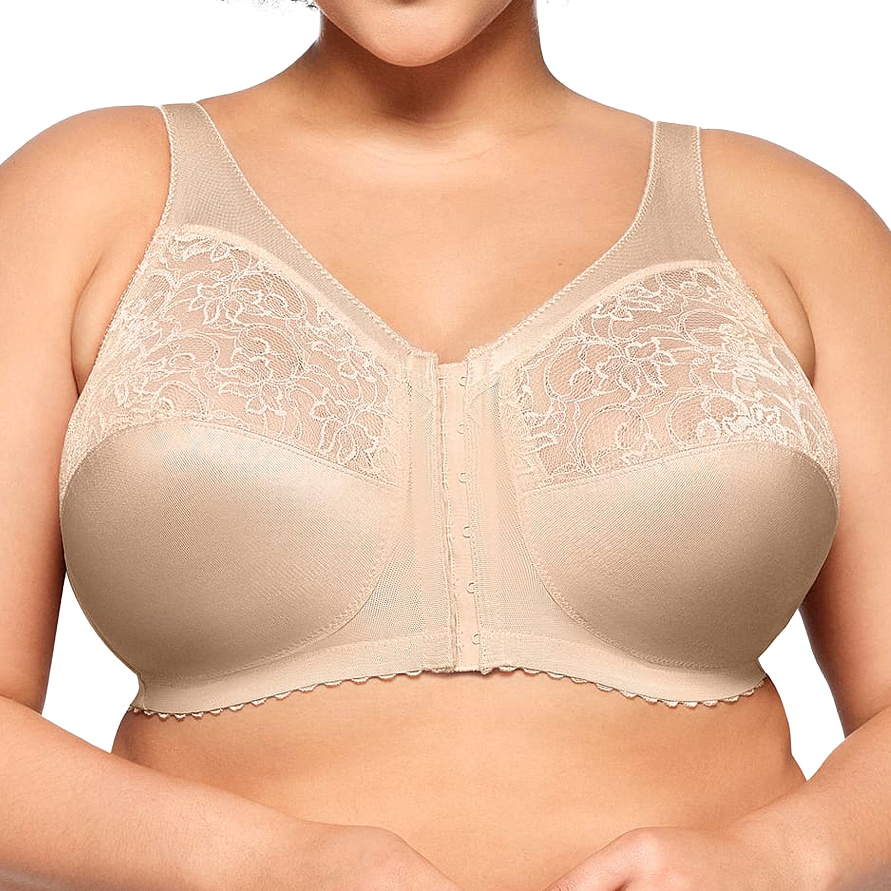 Glamorise MagicLift Front-Closure Support Bra 1200 Blush Front