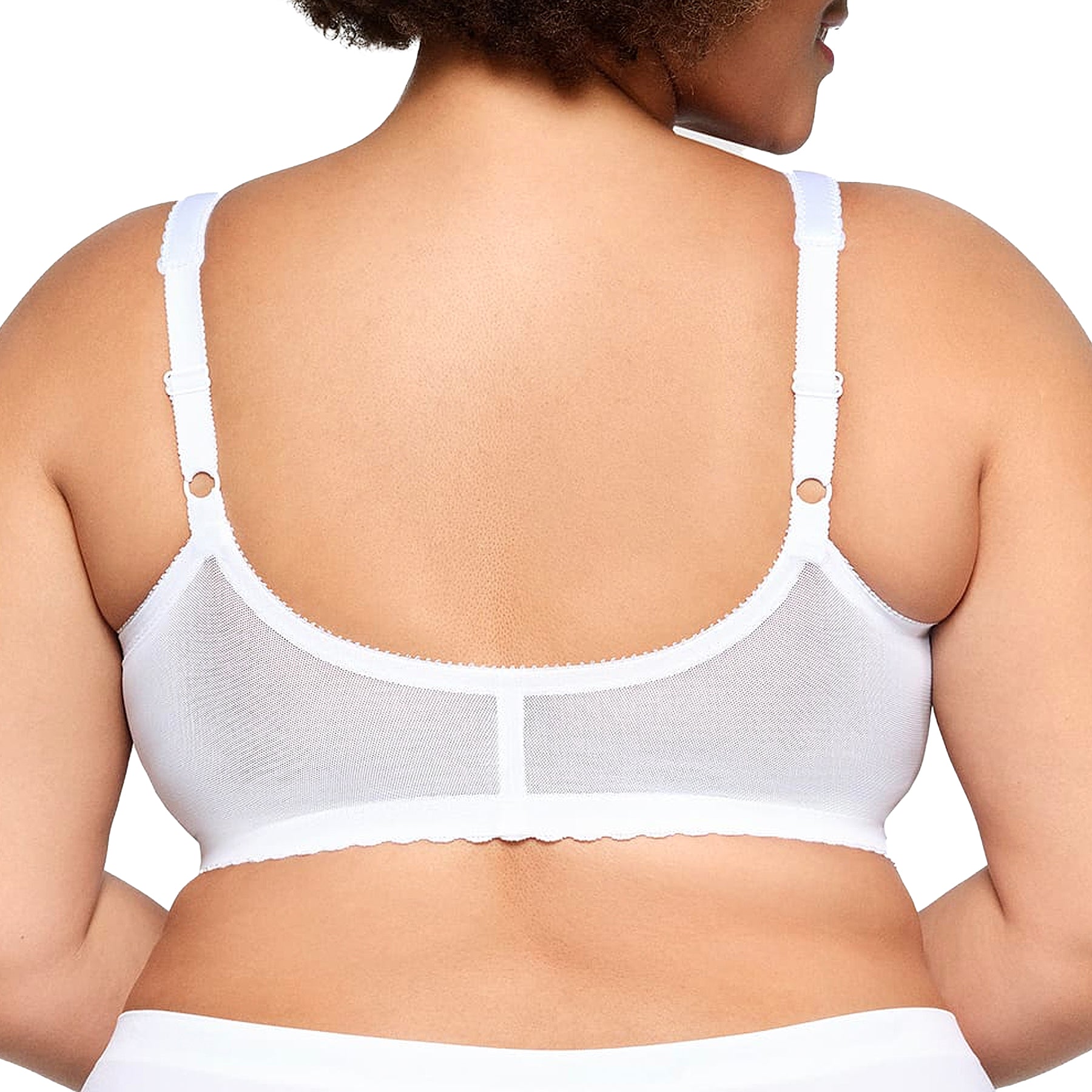 Glamorise MagicLift Front-Closure Support Bra 1200 White Back