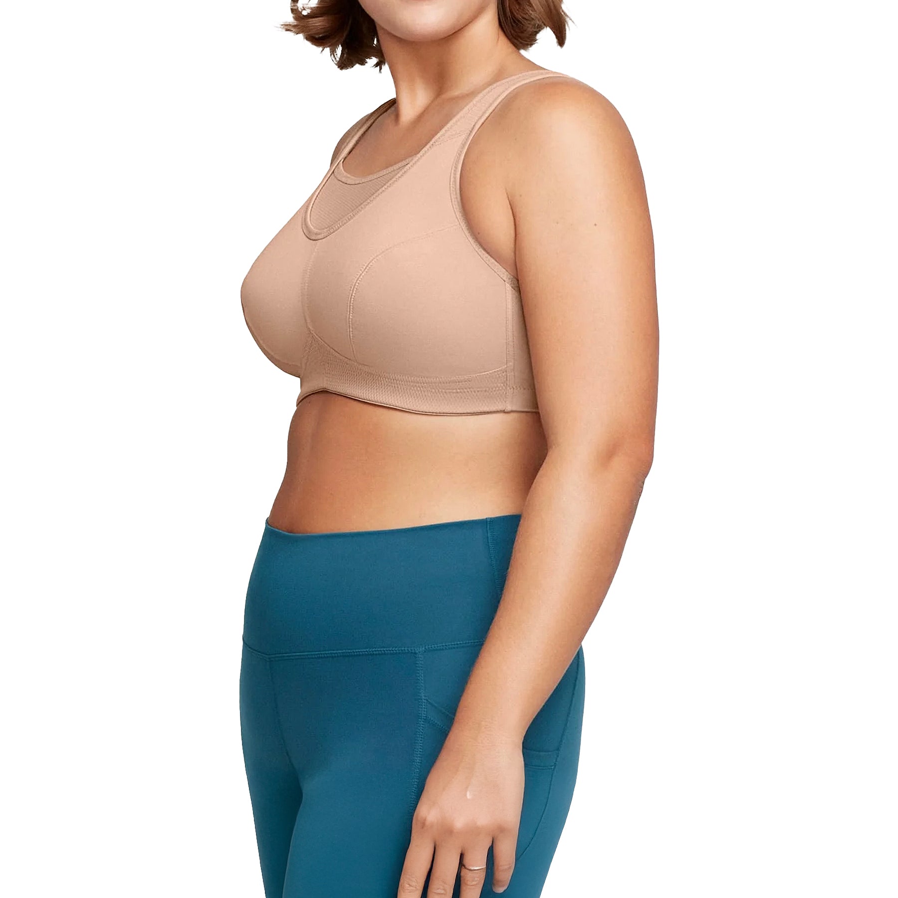 Glamorise No-Bounce Cami Sports Bra 1066 Cafe Set