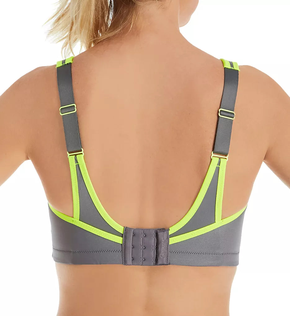 Glamorise No‑Bounce Camisole Sports Bra 1066 - Gray/Neon