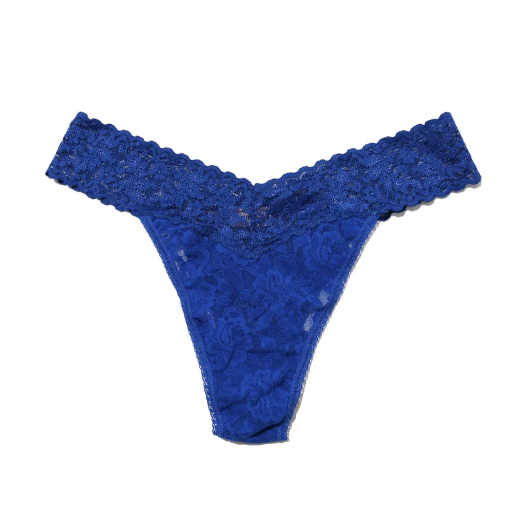 Signature Lace Original Rise Thong 4811 - Cobalt