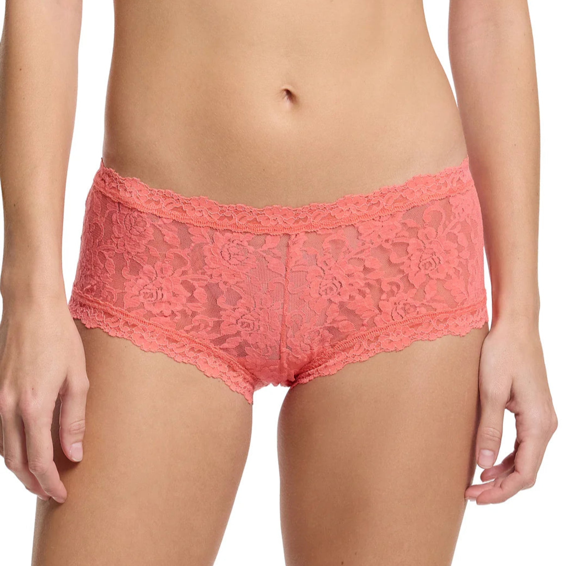 Hanky Panky Signature Lace Boyshort 4812 - Courageous Coral (CCOR)