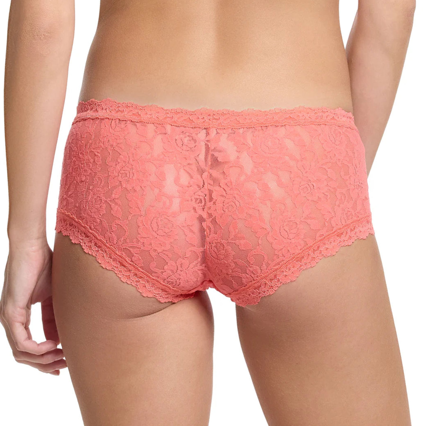 Hanky Panky Signature Lace Boyshort 4812 - Courageous Coral (CCOR)