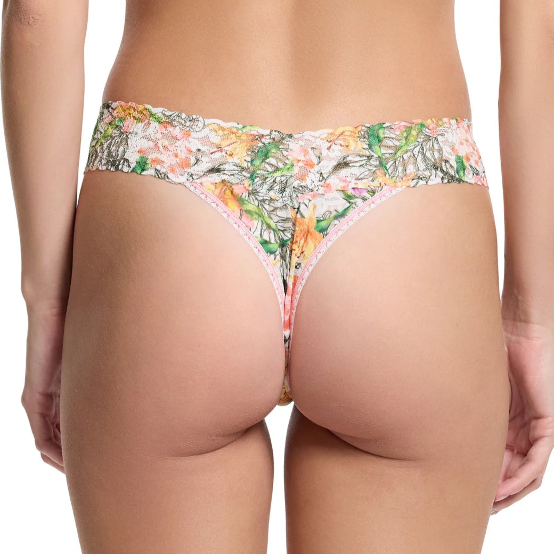Hanky Panky Printed Signature Lace Original Rise Thong PR4811 - Botany (BOTW)