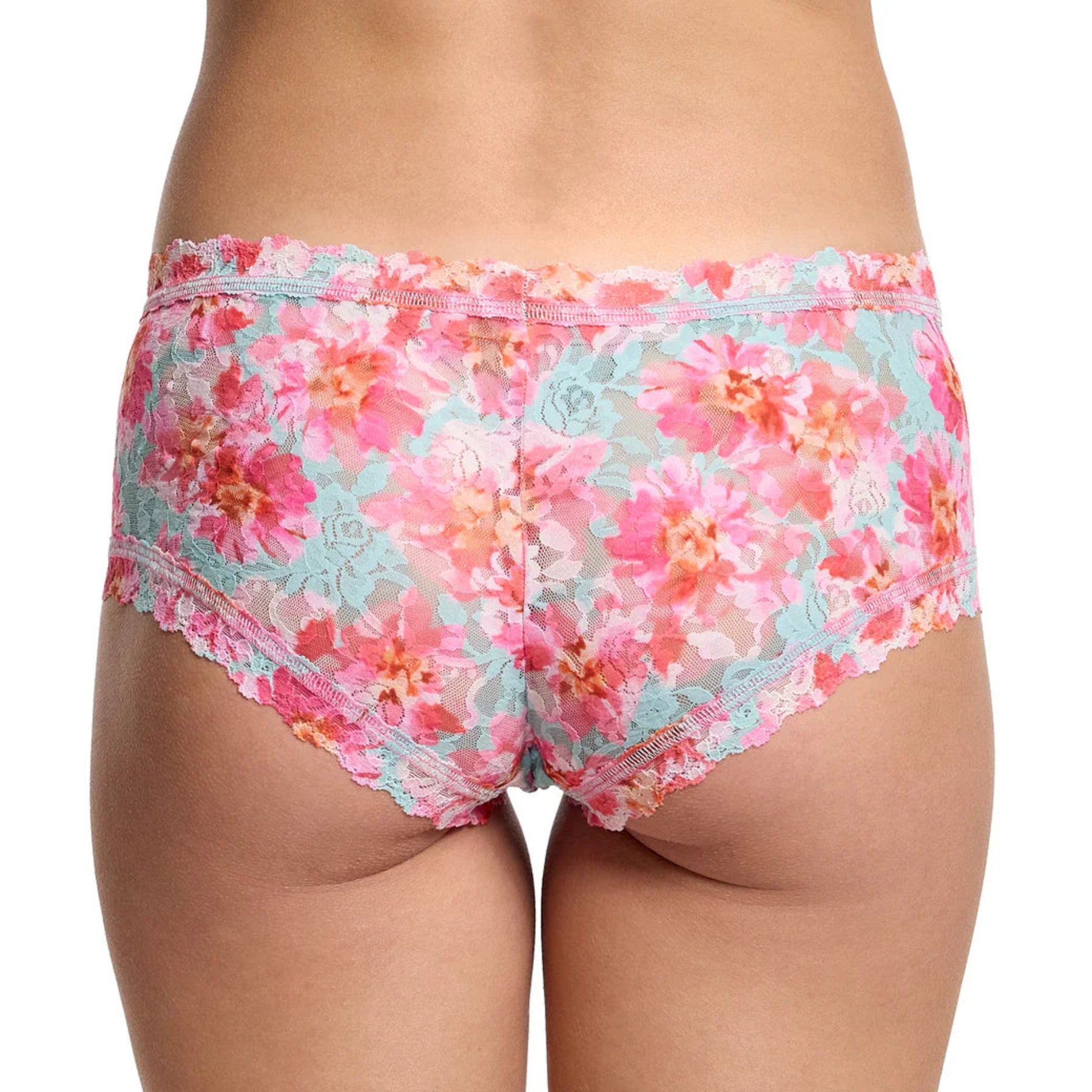 Hanky Panky Printed Signature Lace Boyshort PR4812 - First Bloom (FIBB)