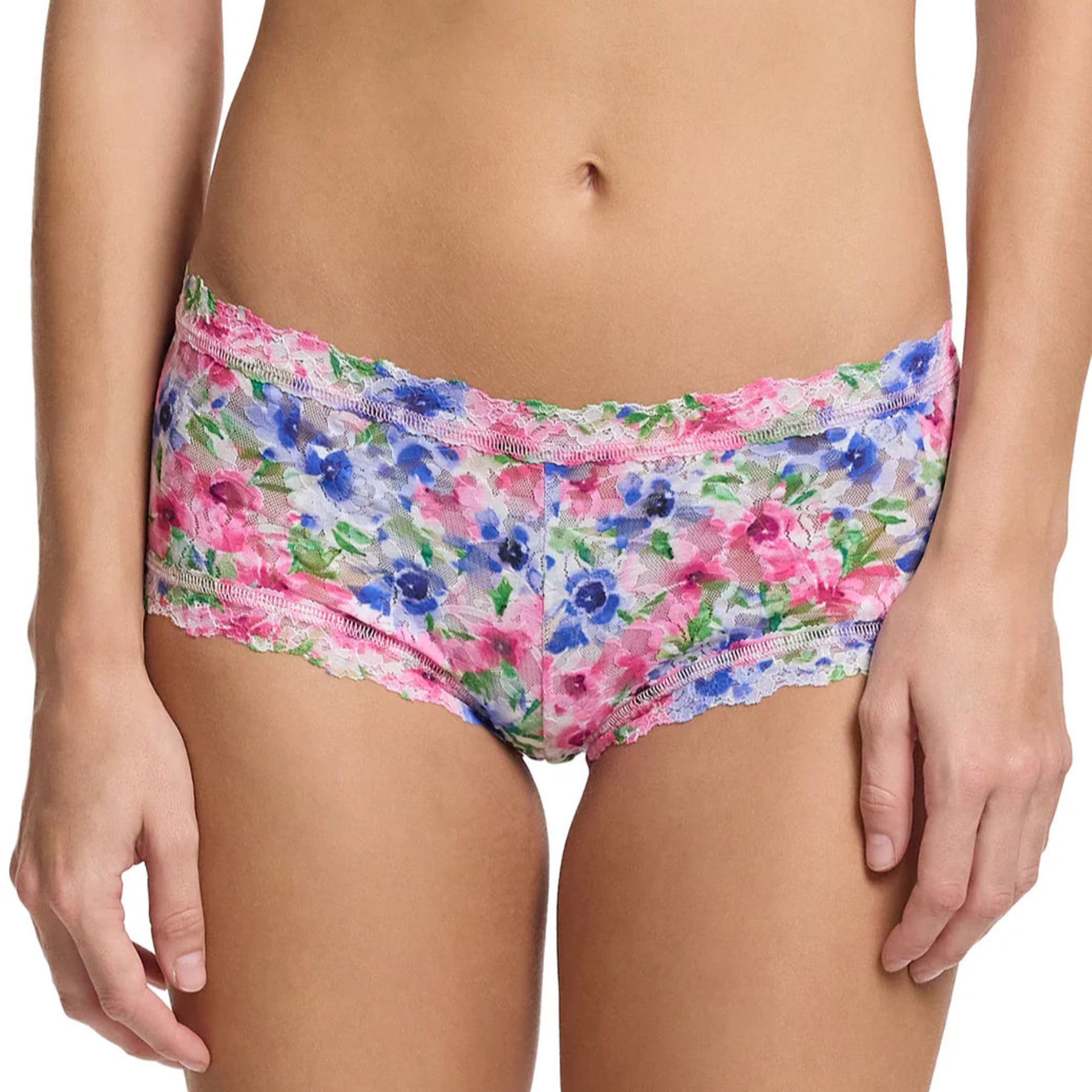 Hanky Panky Printed Signature Lace Boyshort PR4812 - Paint and Pour (PAPW)