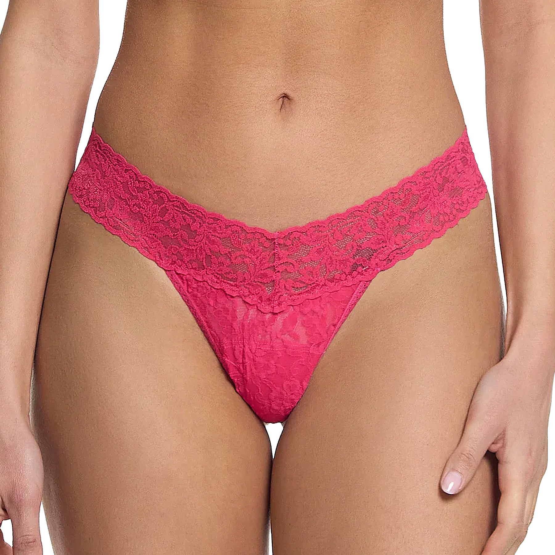 Berry In Love Original Rise Thong 2N1196 Rare Pink Front