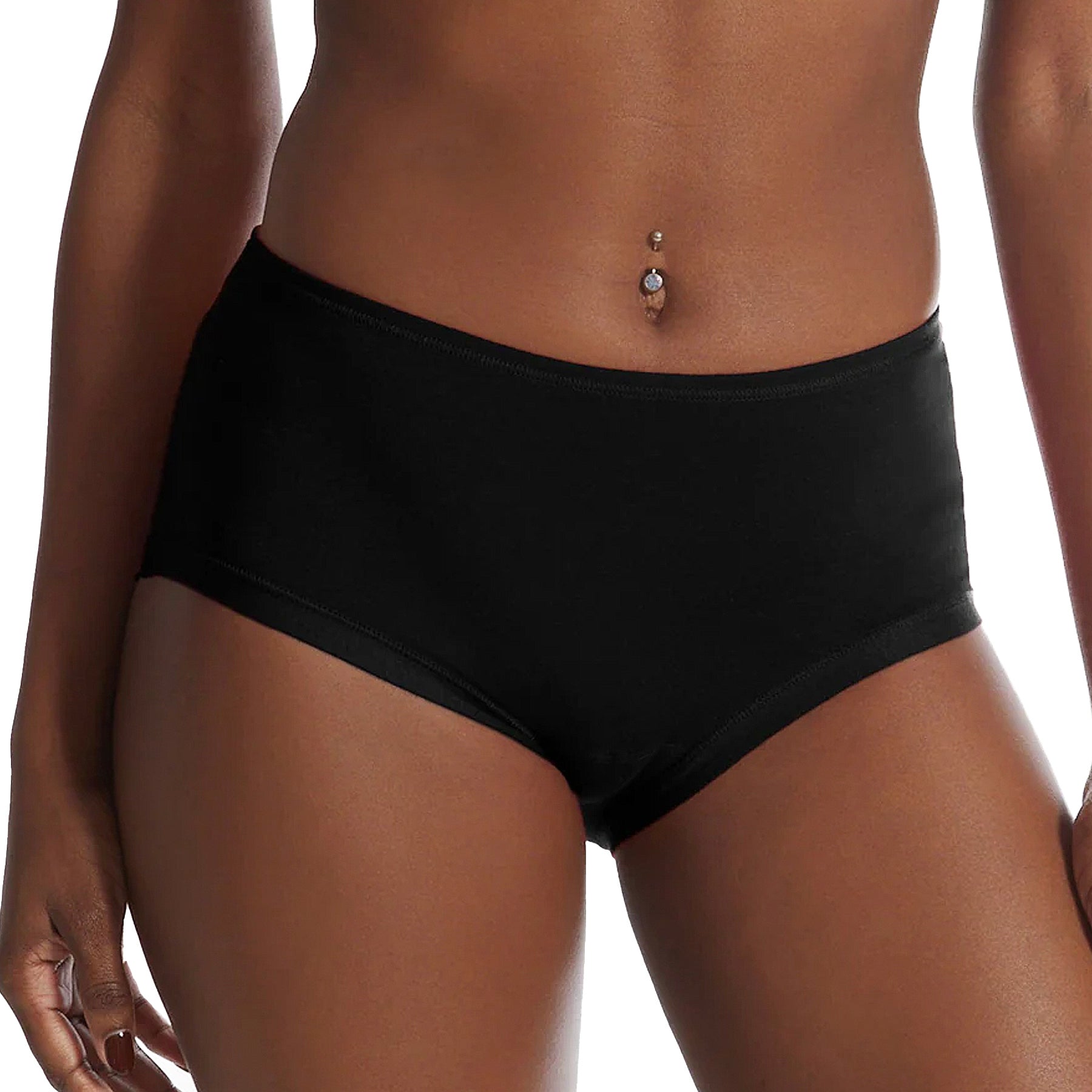 Hanky Panky Playstretch Boyshort 721284 Black Front