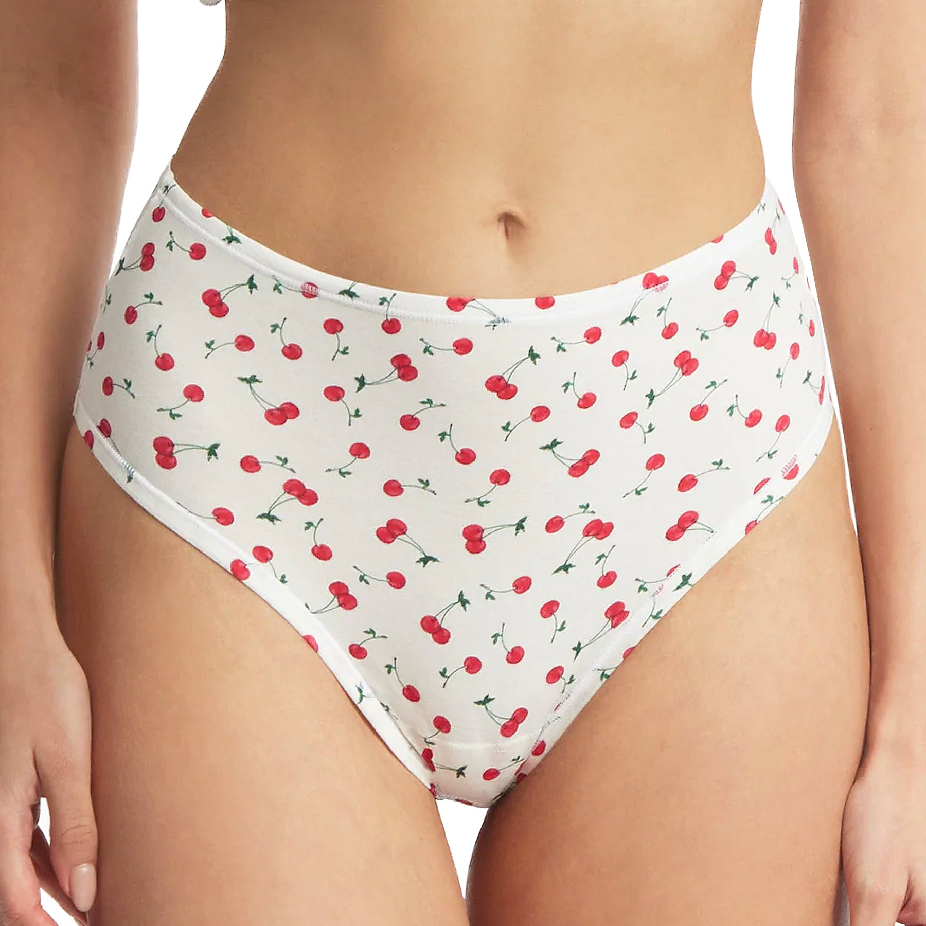 Hanky Panky Printed PlayStretch Hi Rise Thong PR721924 Cherry On Top Front