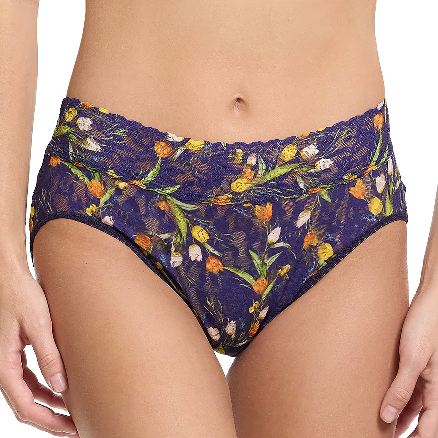 Hanky Panky Printed Signature Lace French Brief PR461 Central Park Front