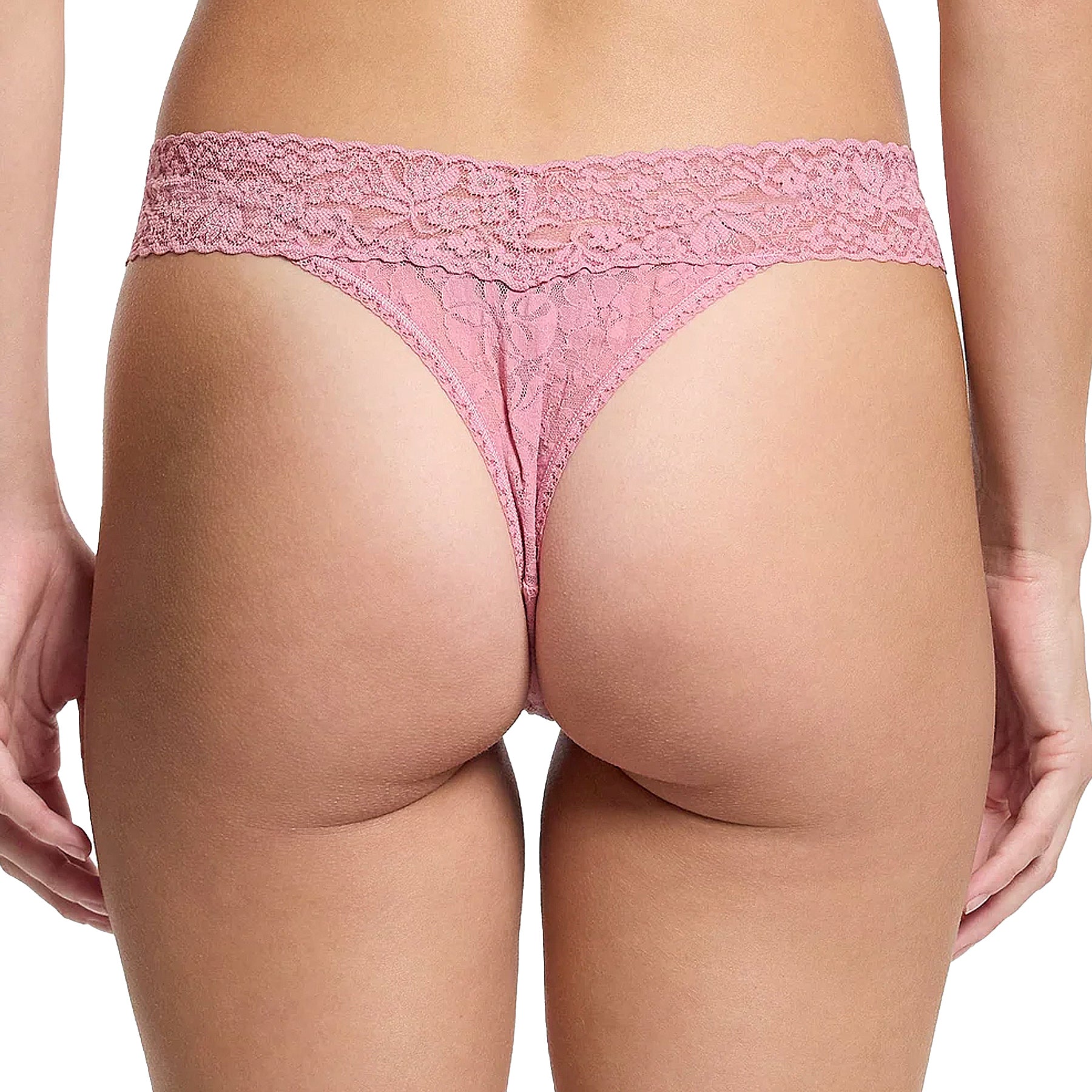 Hanky Panky Signature Lace Original Rise Thong 4811P Pink Orchid Back