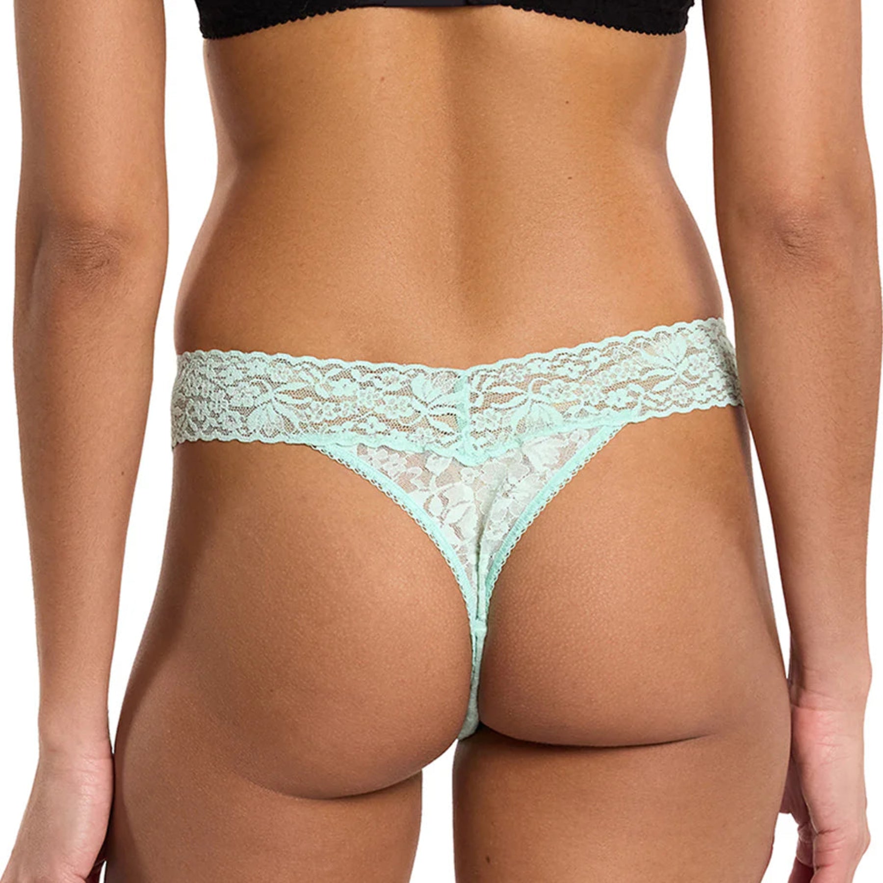 Hanky Panky Signature Lace Original Rise Thong 4811P - Mint Spring Green