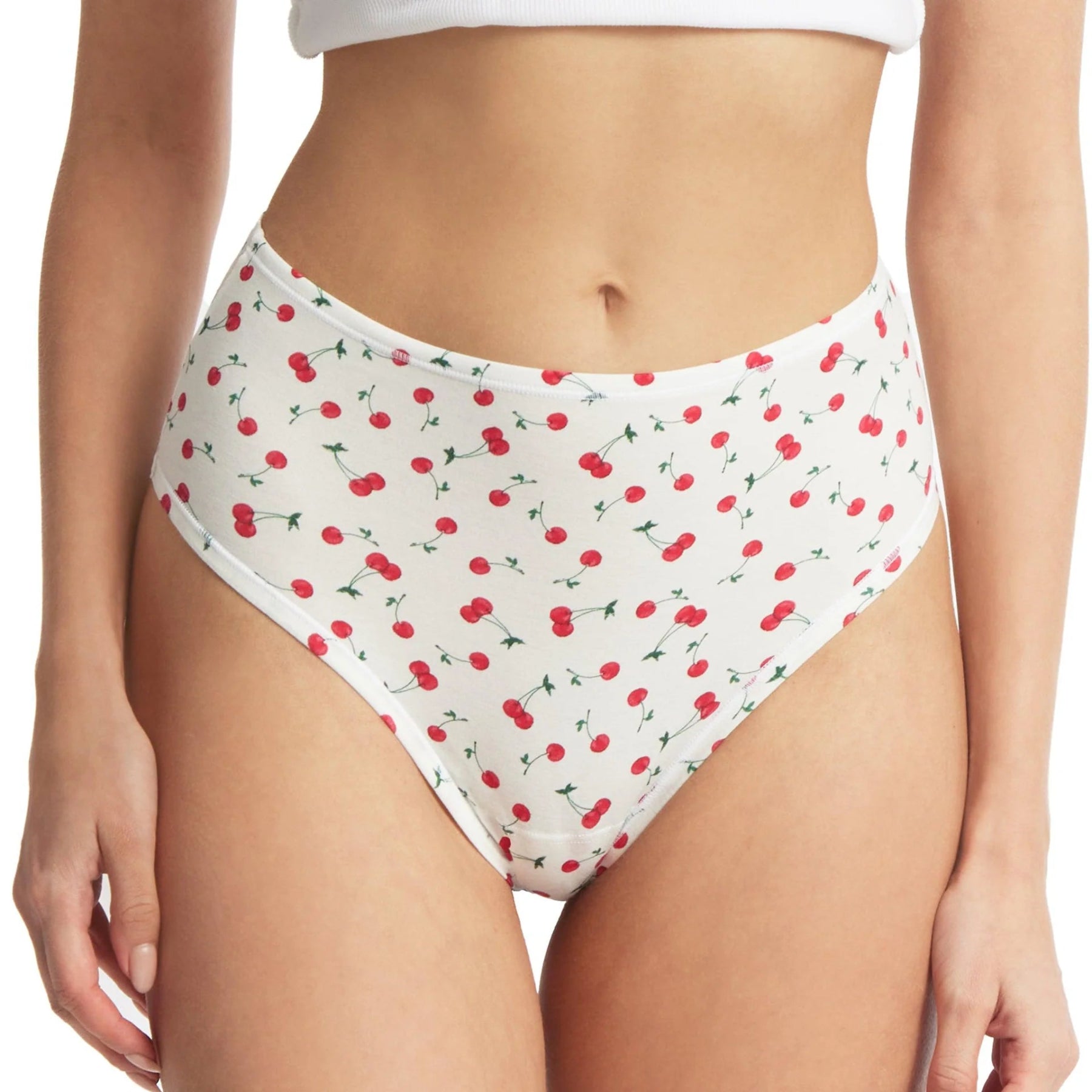 Hanky Panky Printed PlayStretch Hi Rise Thong PR721924 - Cherry On Top