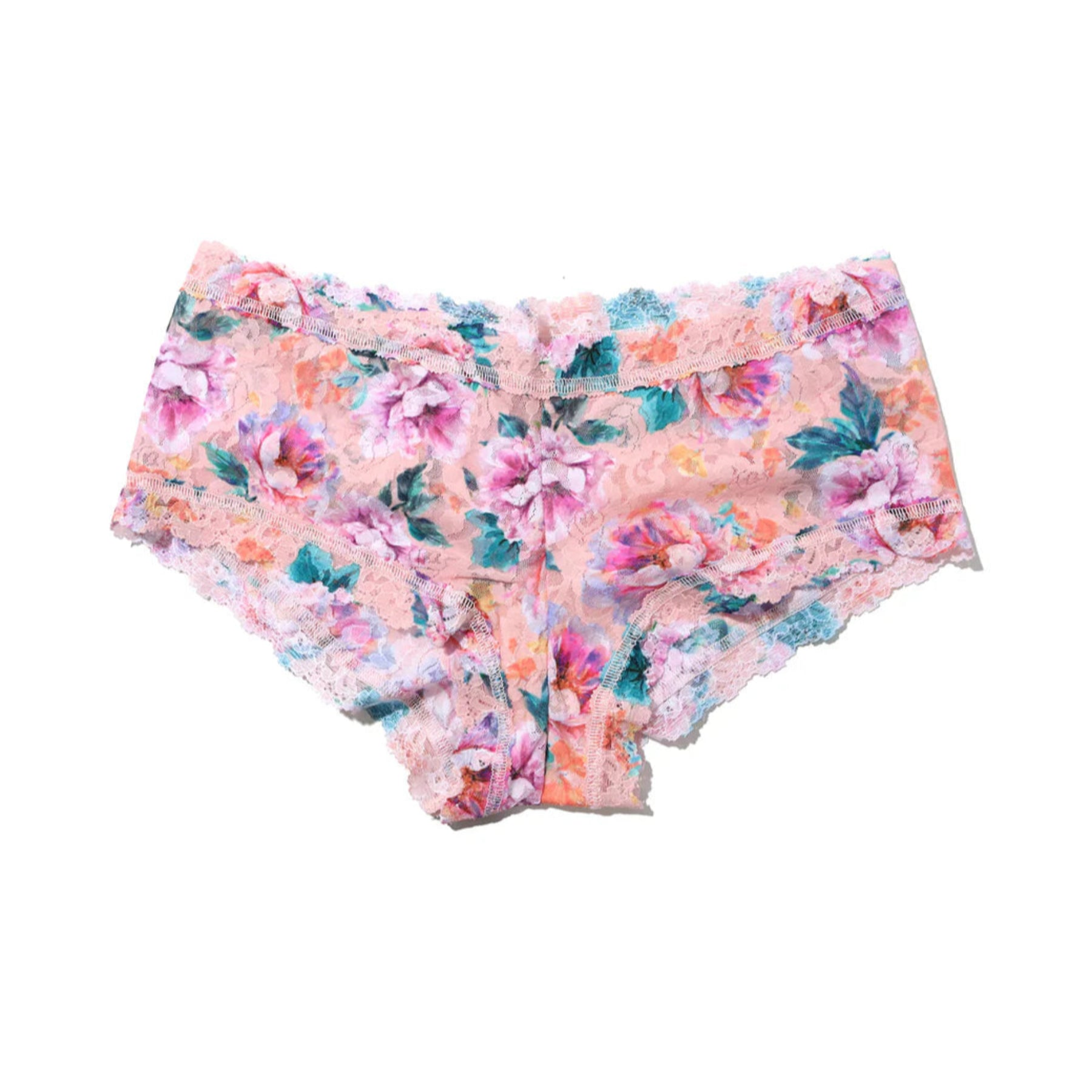Hanky Panky Printed Signature Lace Boyshort PR4812 - Buy Myself Flowers (BMFP)