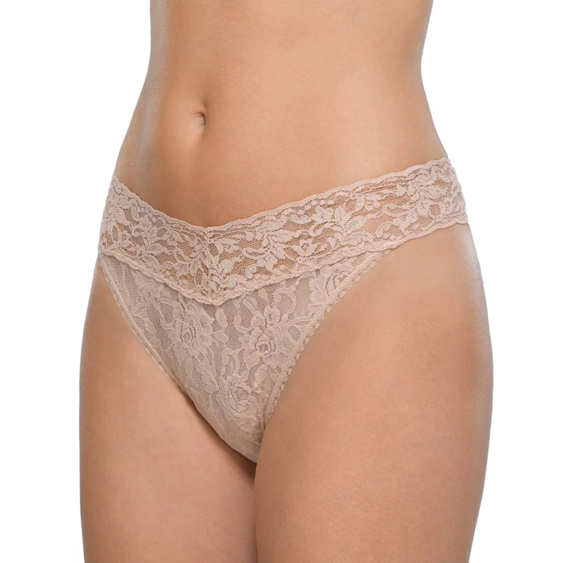 Hanky Panky Signature Lace Original Rise Thong 4811 - Chai