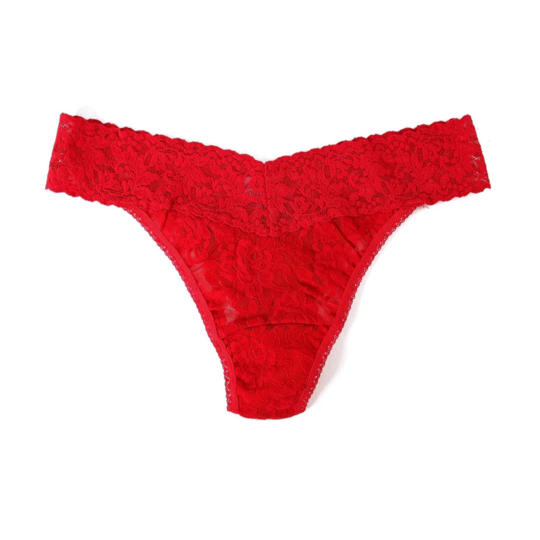 Hanky Panky Signature Lace Original Rise Thong 4811P - Red