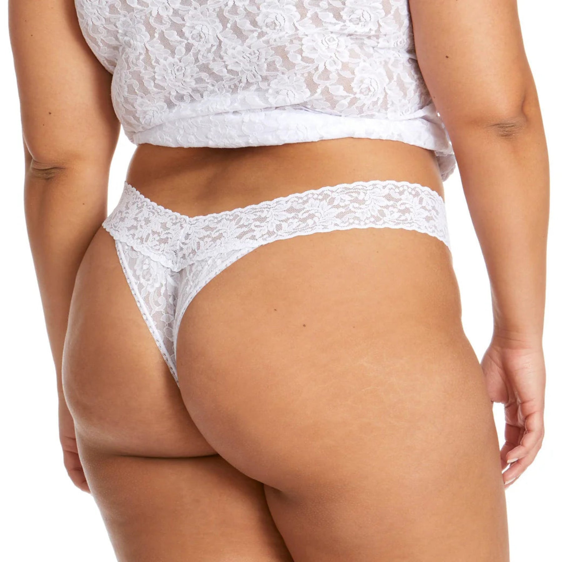 Hanky Panky Signature Lace Original Rise Thong 4811P - White