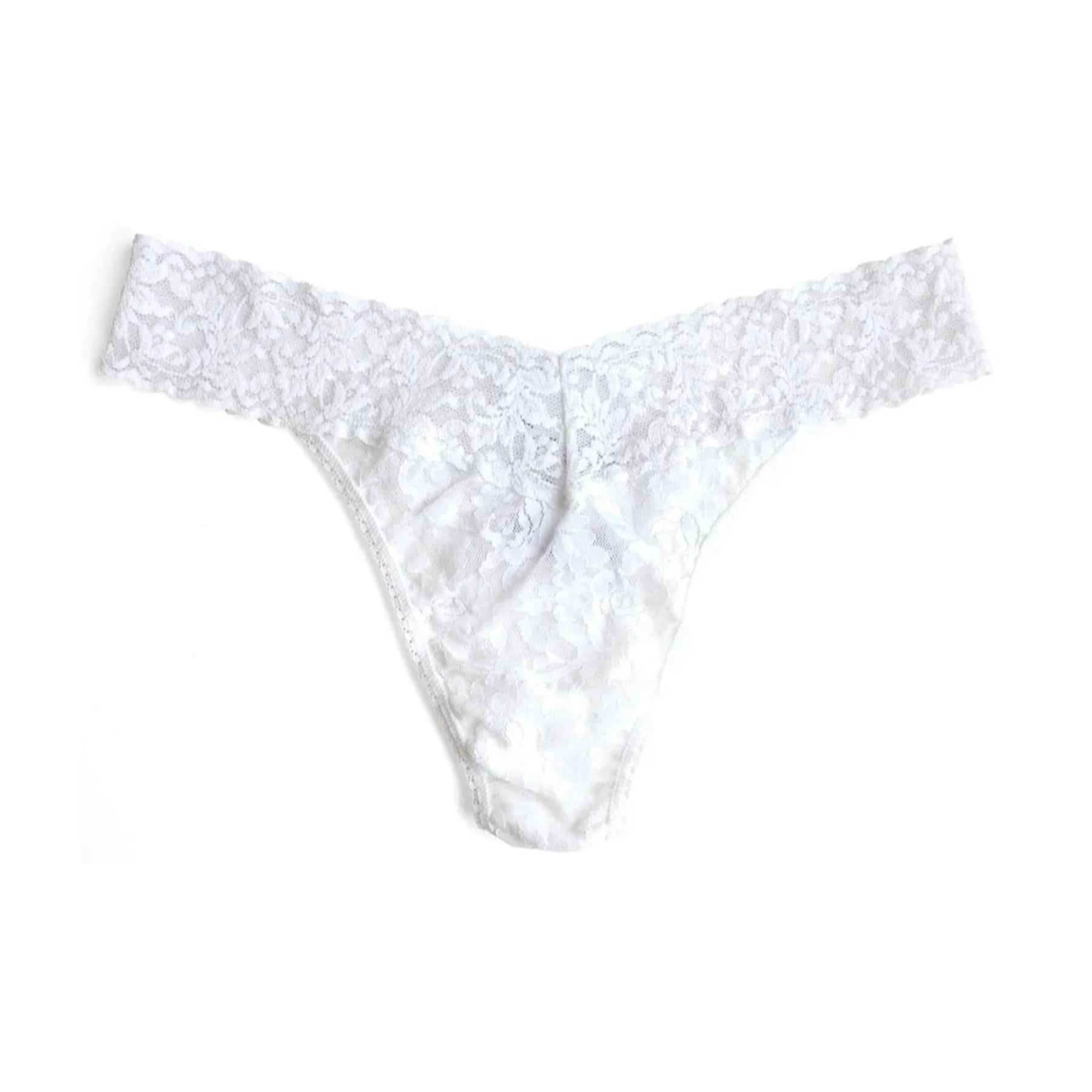Hanky Panky Signature Lace Original Rise Thong 4811P - White