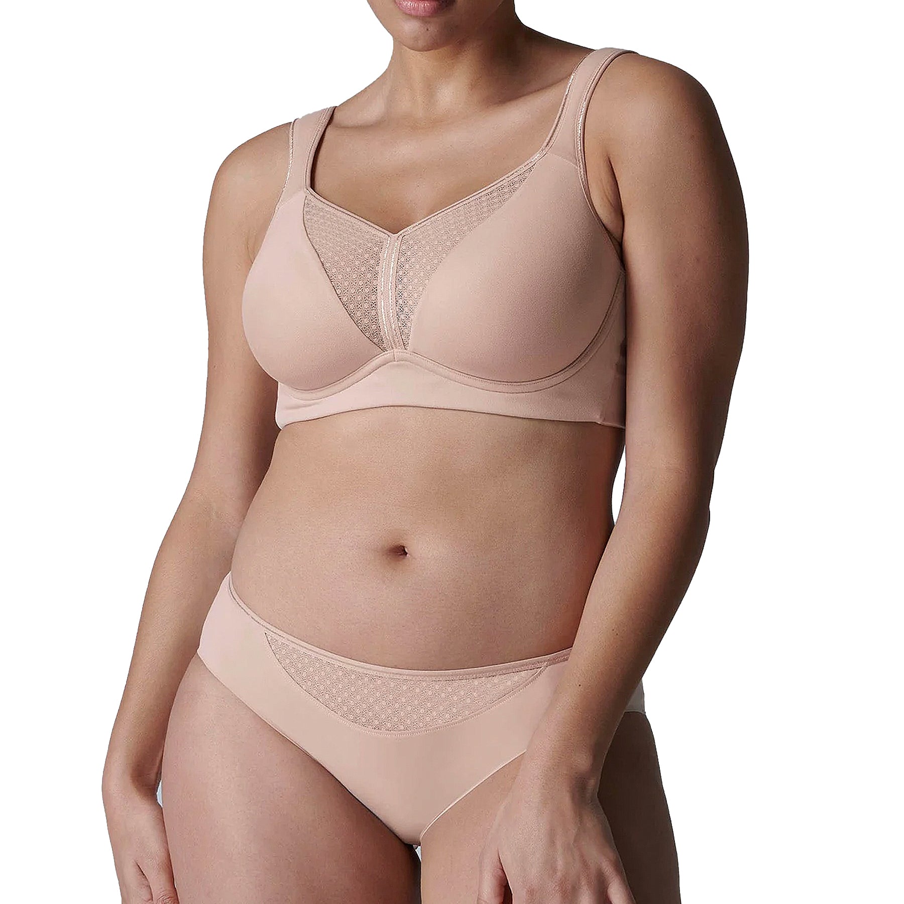 Simone Perele Harmony High Impact Sports Bra w/ Underwire 1SA262 Yogi Pink Set