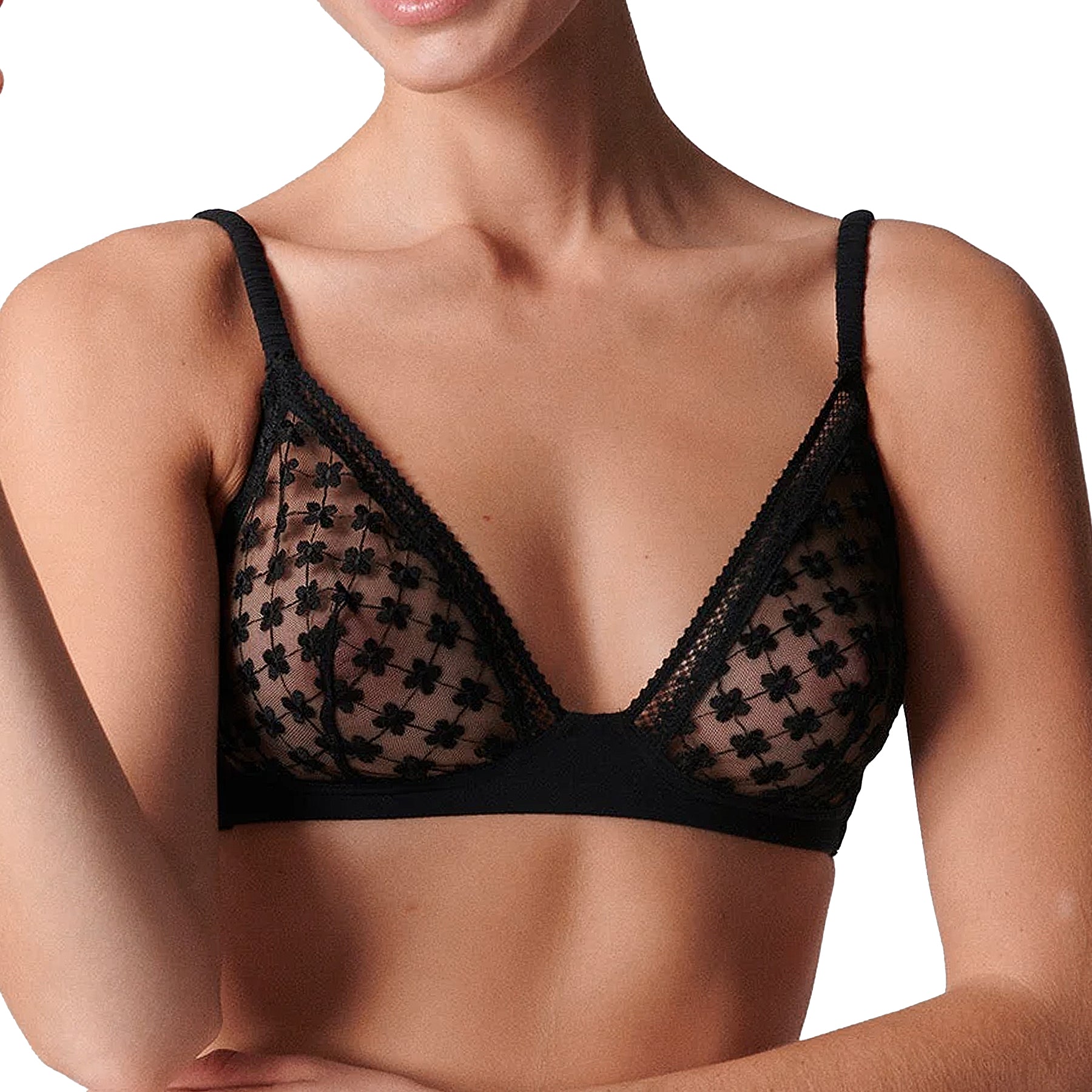 Simone Perele Hortense Bralette 1B6250 Black Front