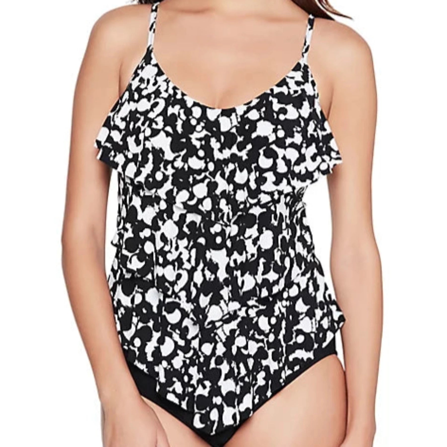 Hot Spot Rita Tankini 6012844 - Black/White