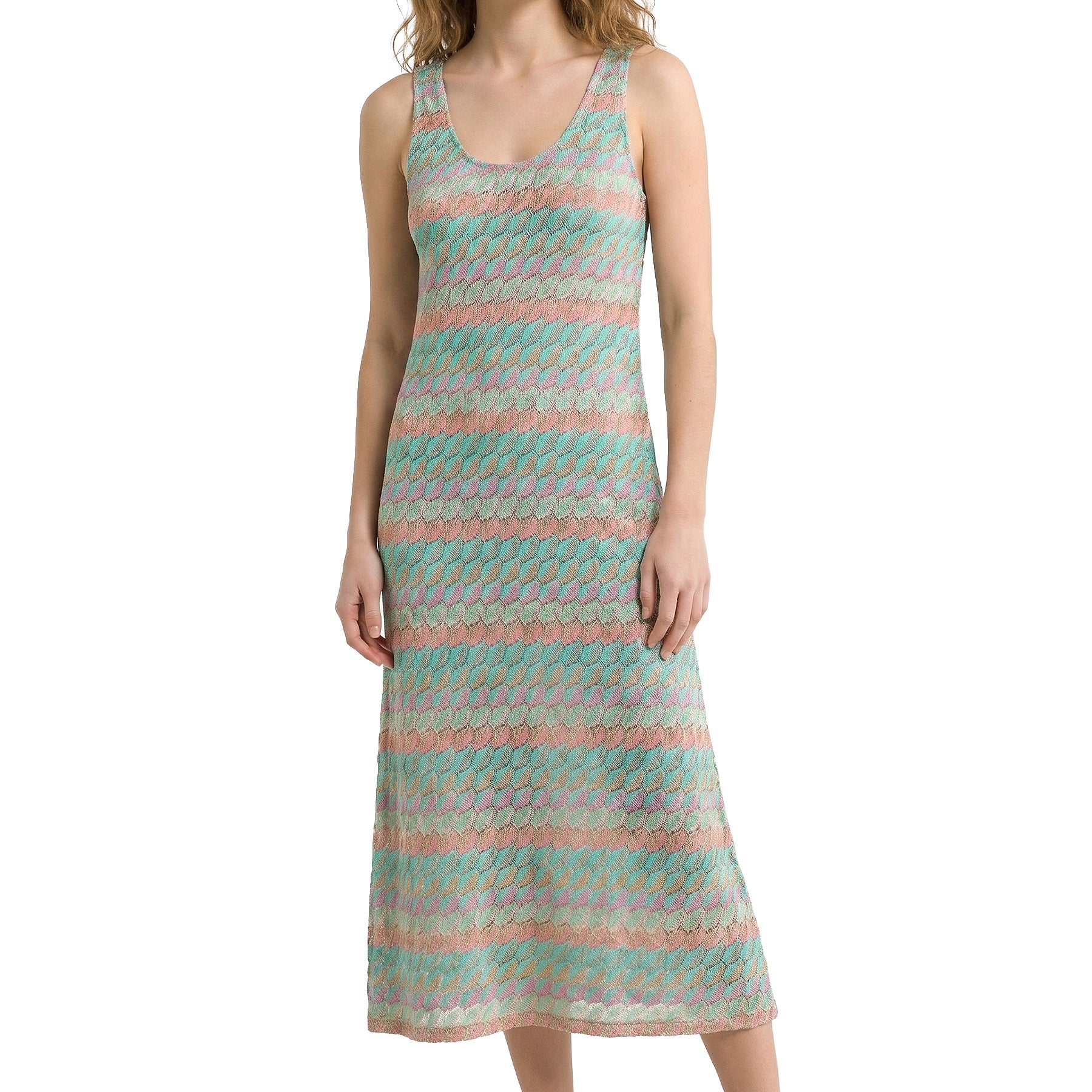 J. Valdi Seychelles Maxi Tank Dress Cover Up 10305 Multi Front
