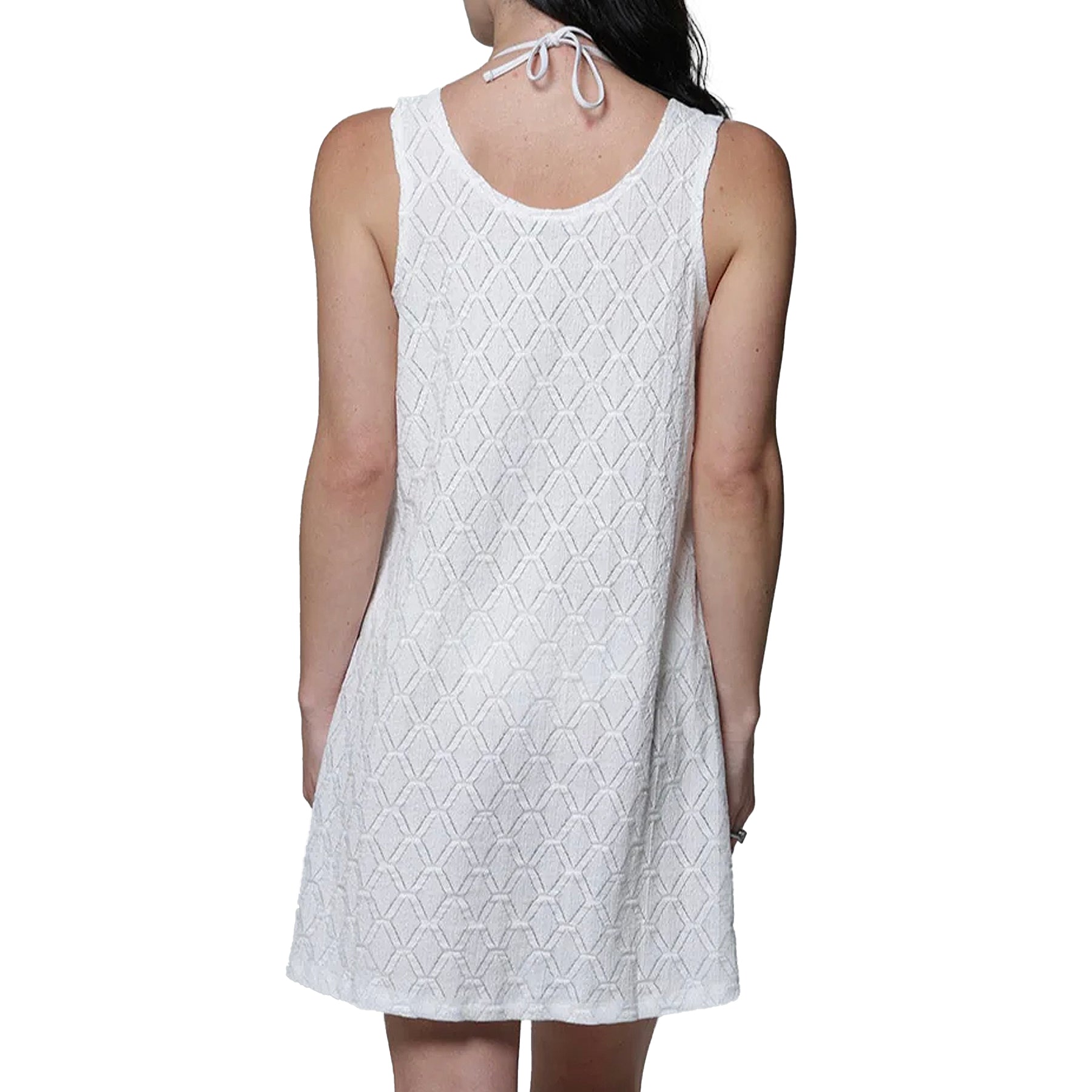 J Valdi Athena Ring Tank Dress Coverup J10386 White Back