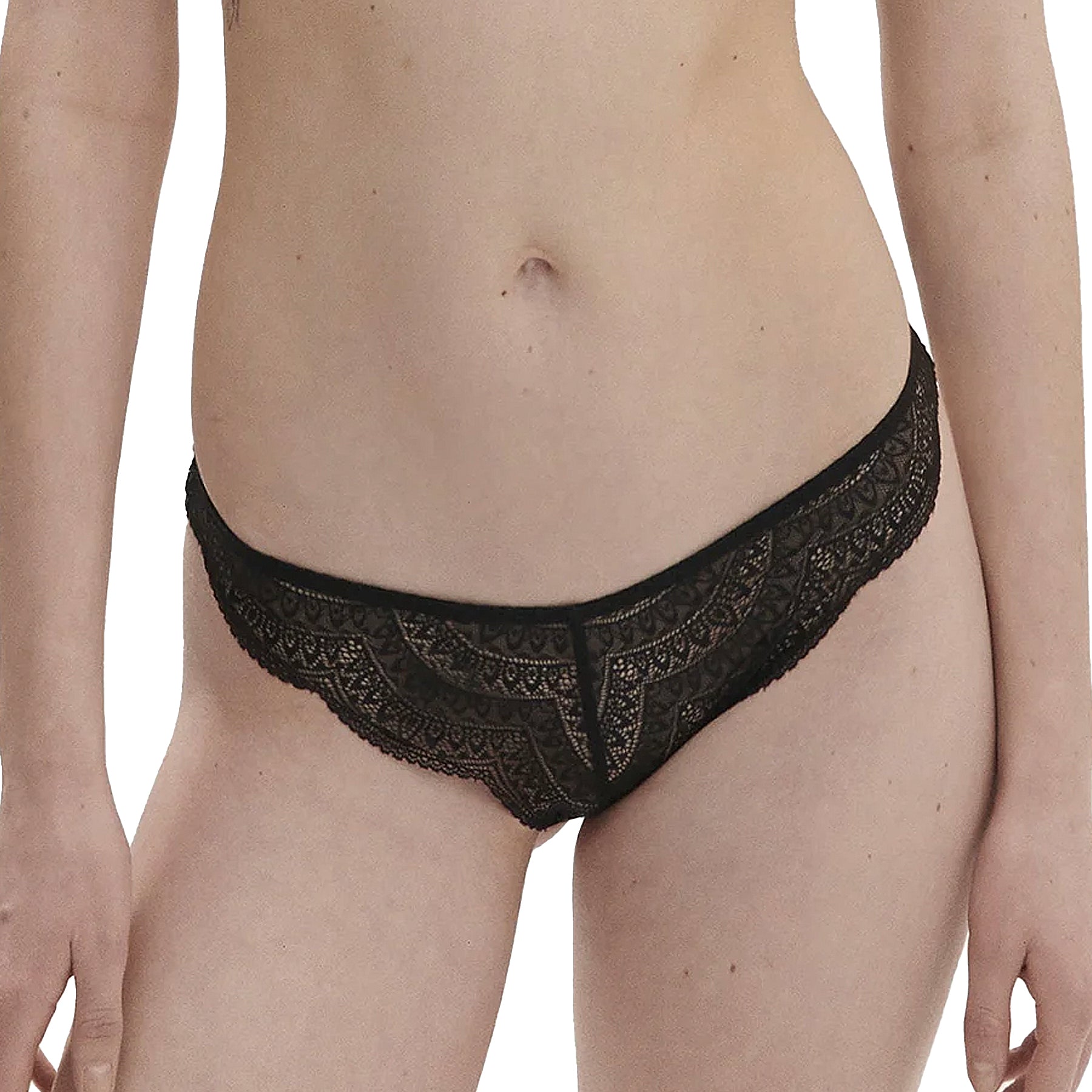 Simone Perele Karma Tanga 12V710 Black Front