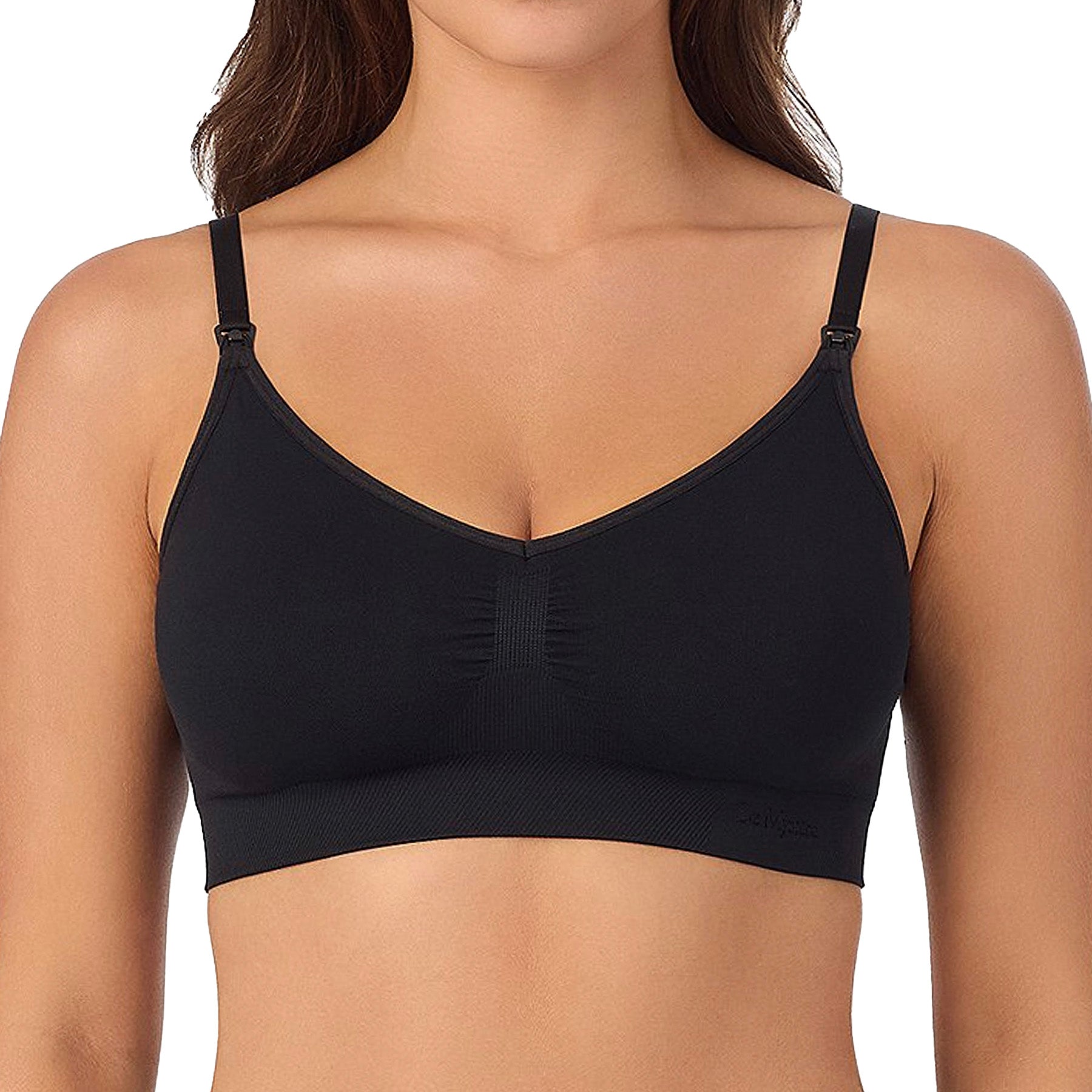 Le Mystere Seamless Comfort Nursing Bra 3017 Black Front