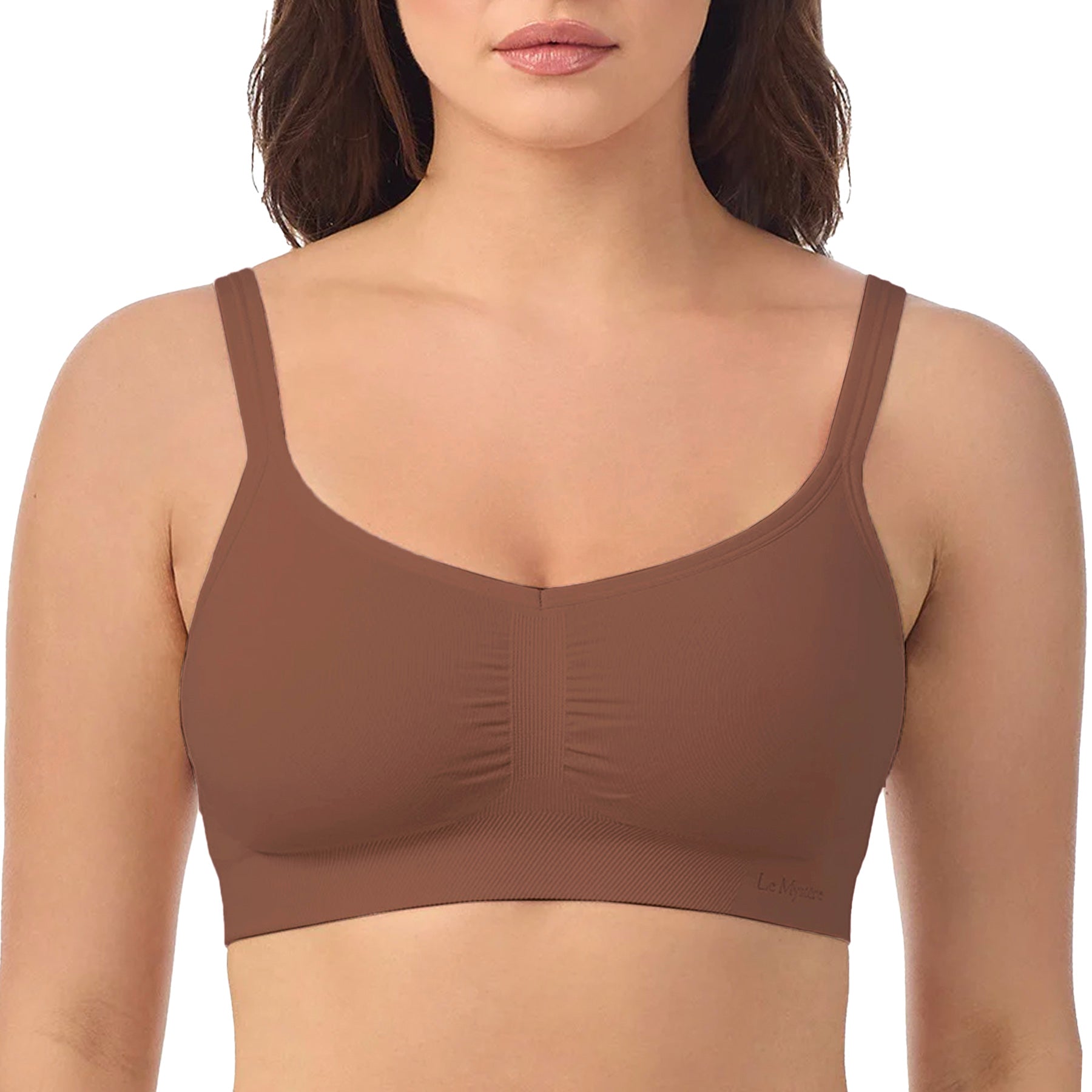 Le Mystere Seamless Comfort Bralette 3317 Cappucino Front
