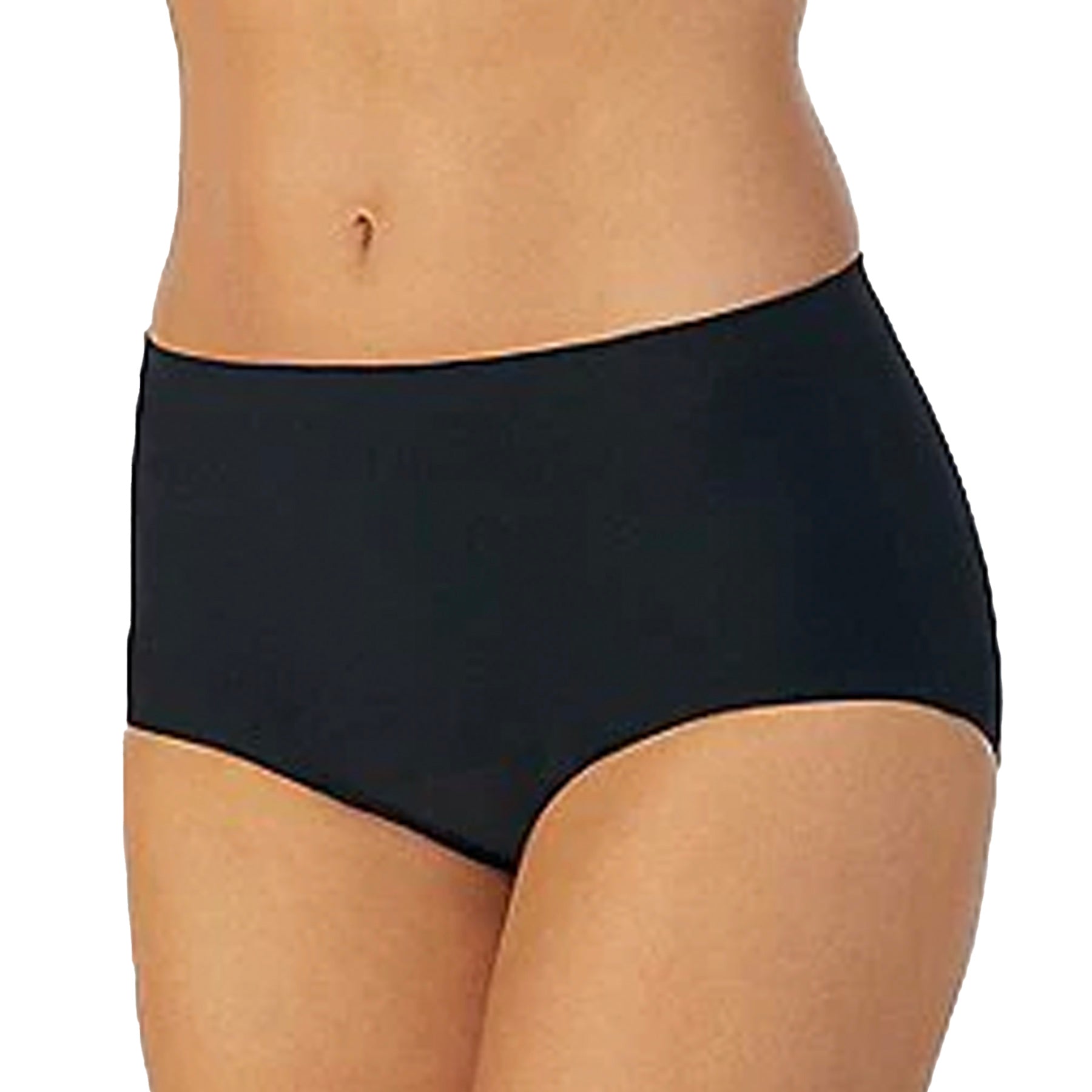 Le Mystere Smooth Shape Leak Resistant Brief Period Panty 4412 - Black