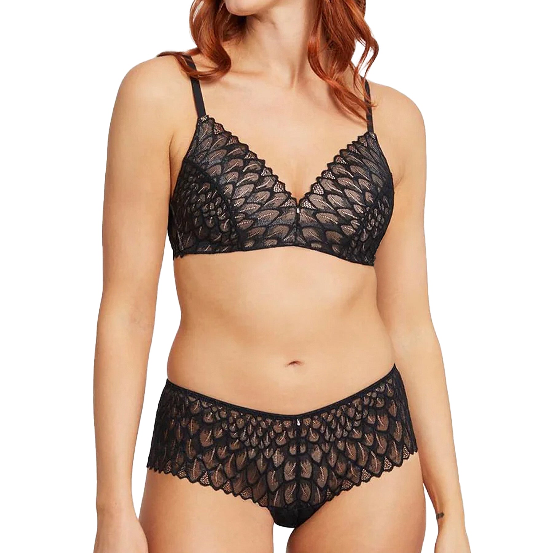 Montelle Lacy WireFree Bra 9303 Black Set