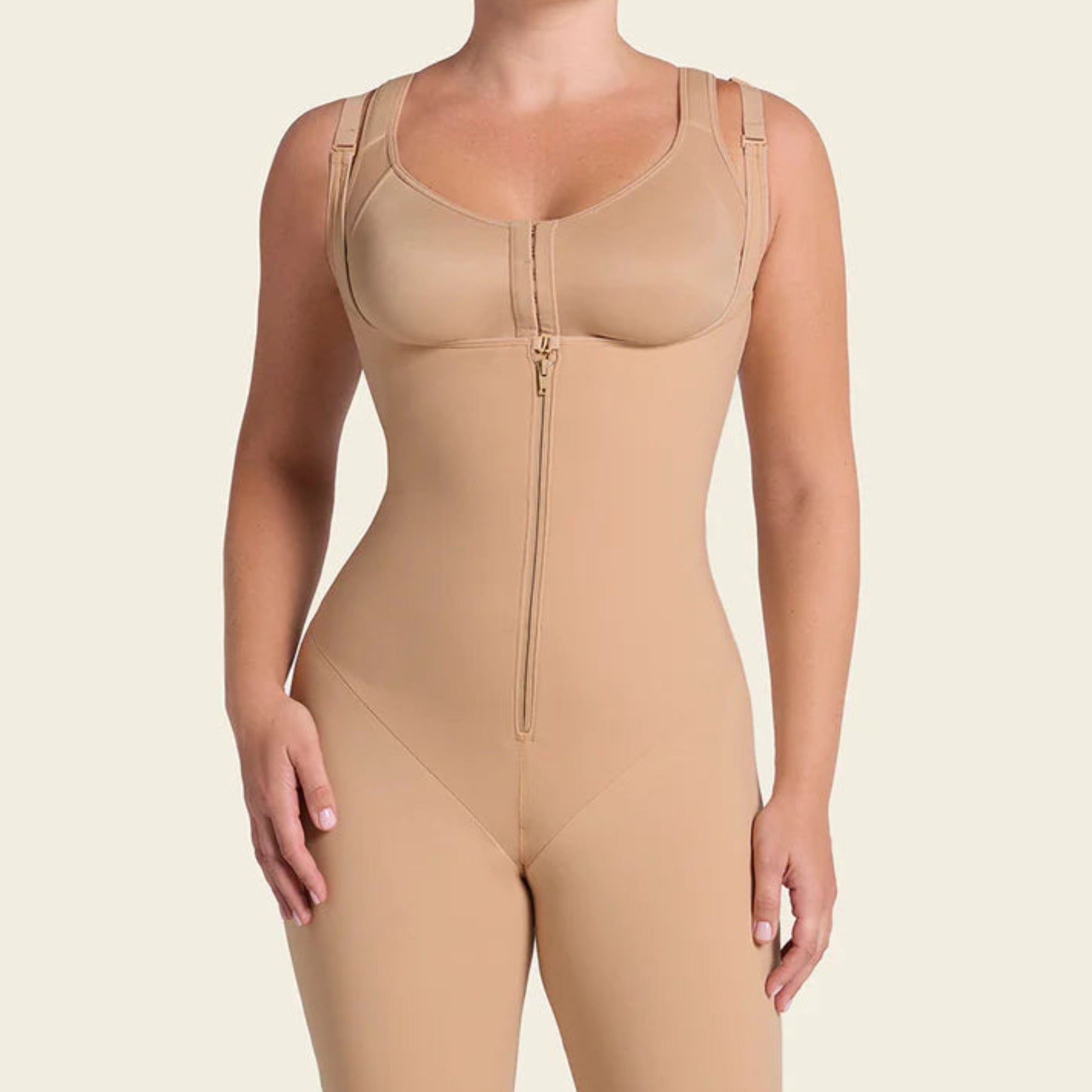 Leonisa Post-Surgical Mid-Thigh Girdle P01852 - Nude