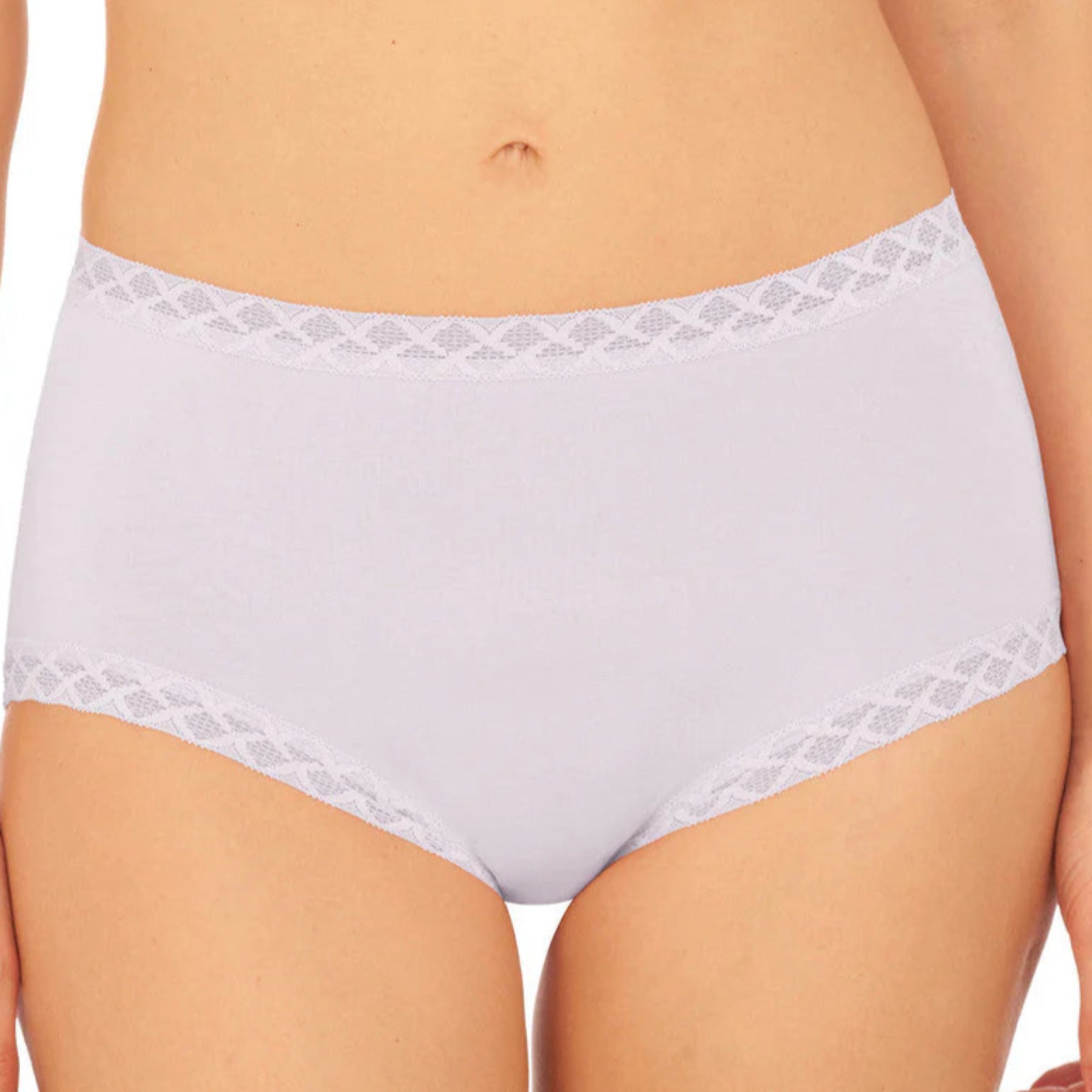 Natori Bliss Cotton Full Brief Panty 755058 - Lilac Grey