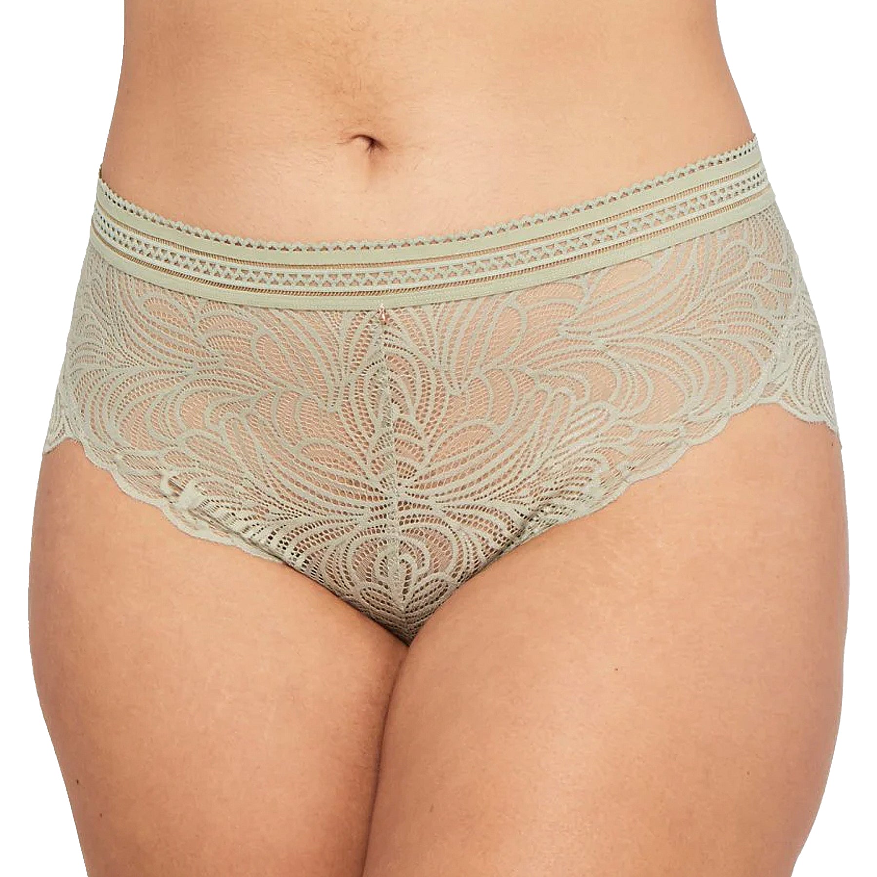 Montelle London Fog High Waist Panty 9456 Sage Front