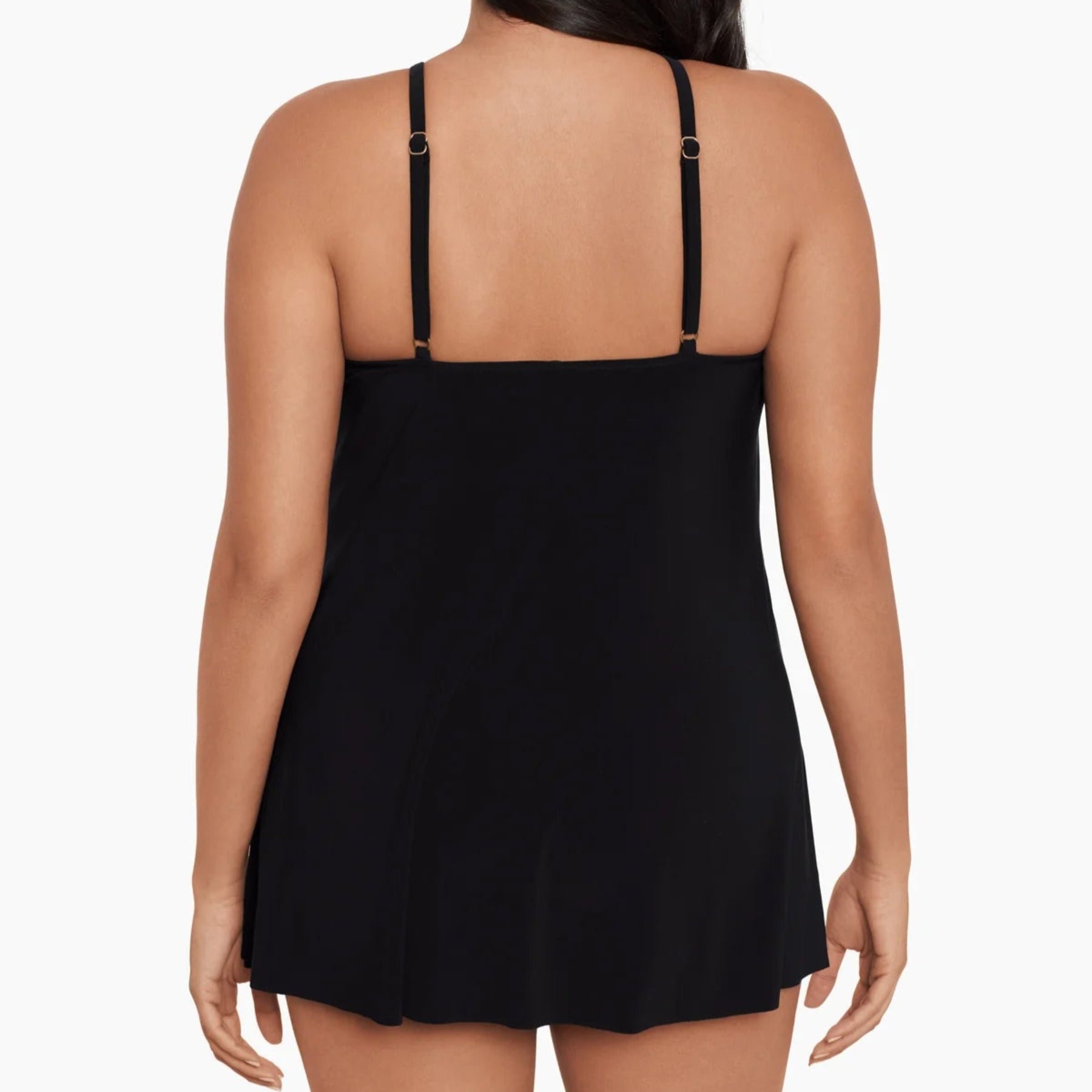 Plus Size Parker One Piece Swim Dress 6006012W - Black