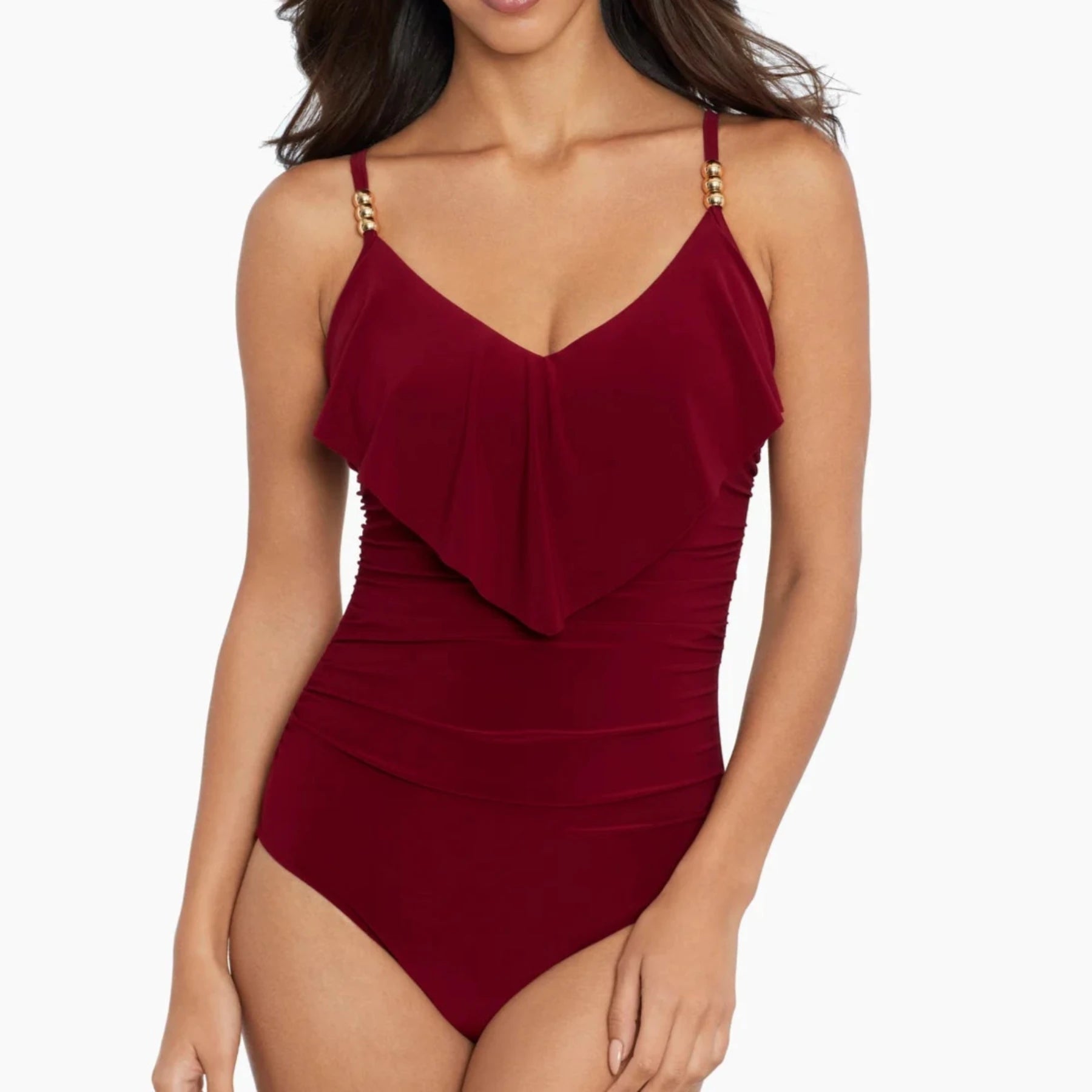 Isabel One Piece Swimsuit 6006018 - Merlot