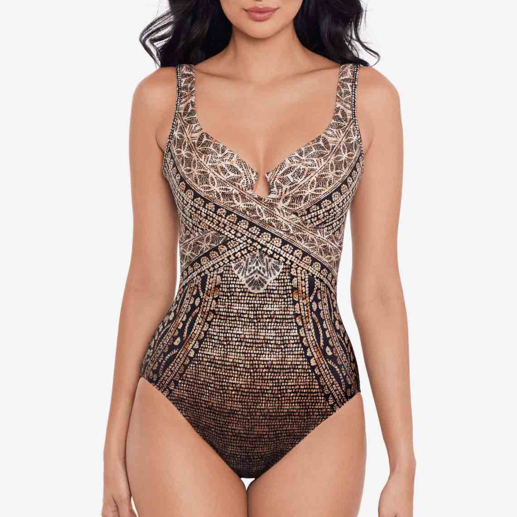 Cappadocia Criss Cross Escape One Piece 6552376 - Black/Multi