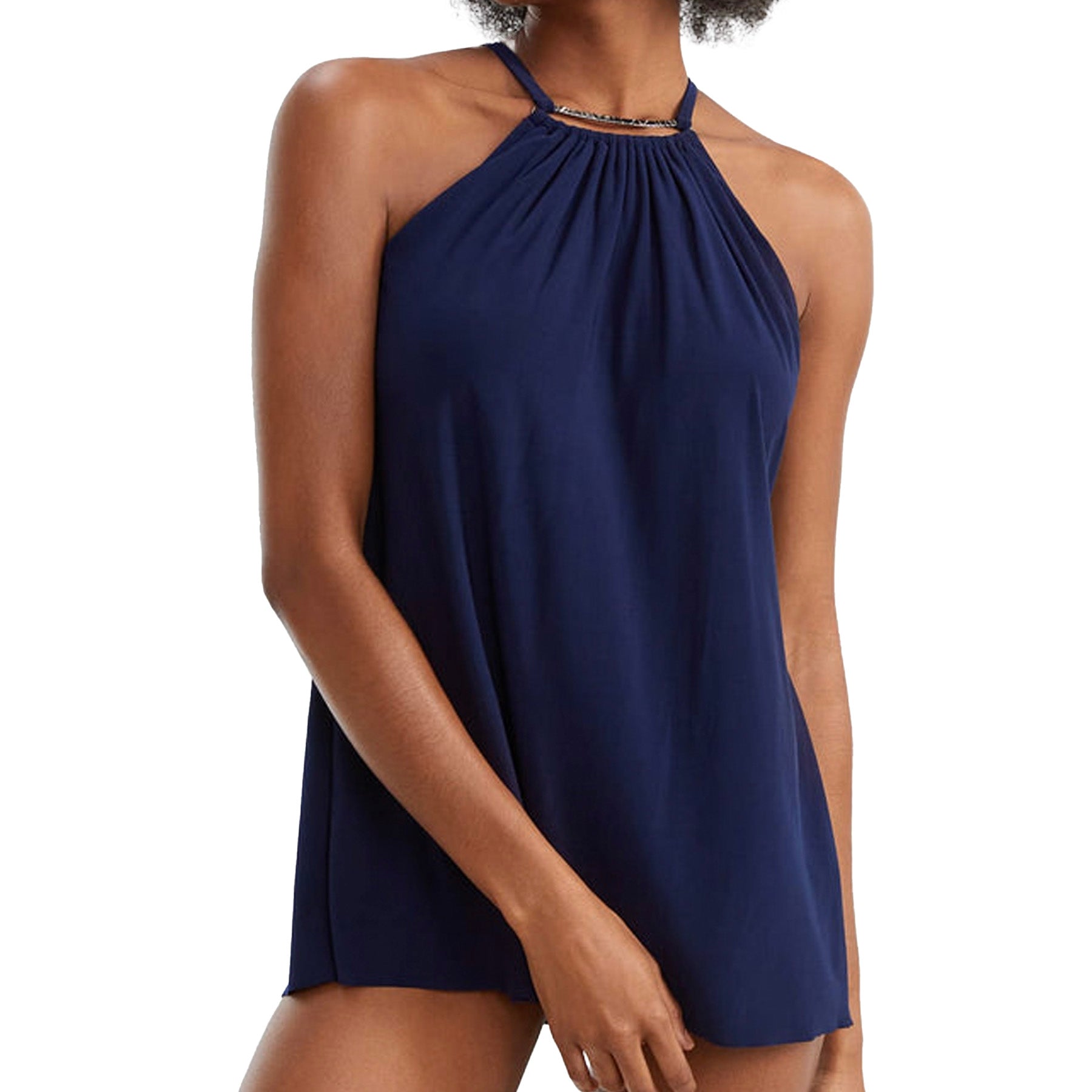 Magicsuit Parker One-Piece Swim Dress 6006012 Navy Blue Front
