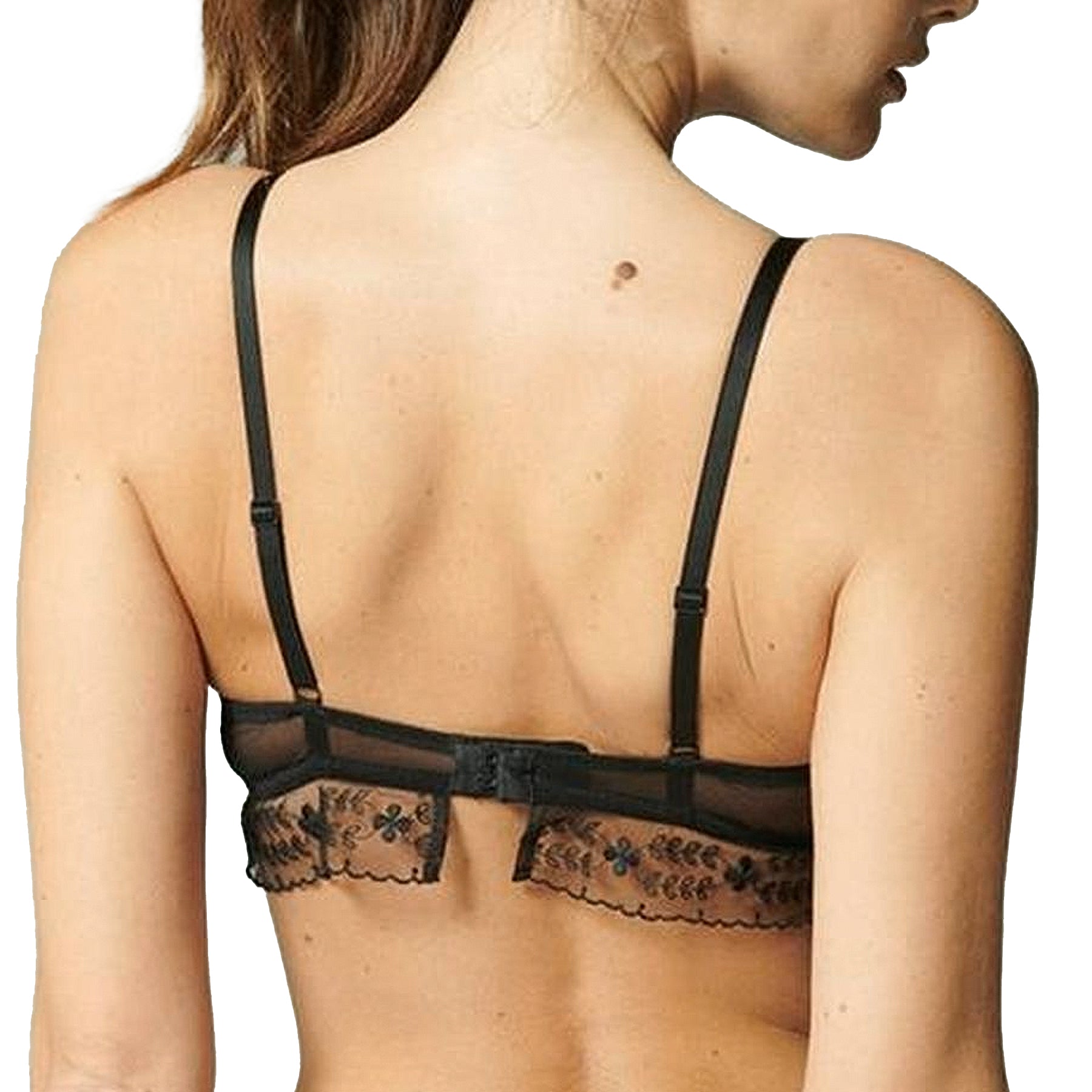 Simone Perele Marthe Sheer Demi-Cup Bra 16Z330 Black Back