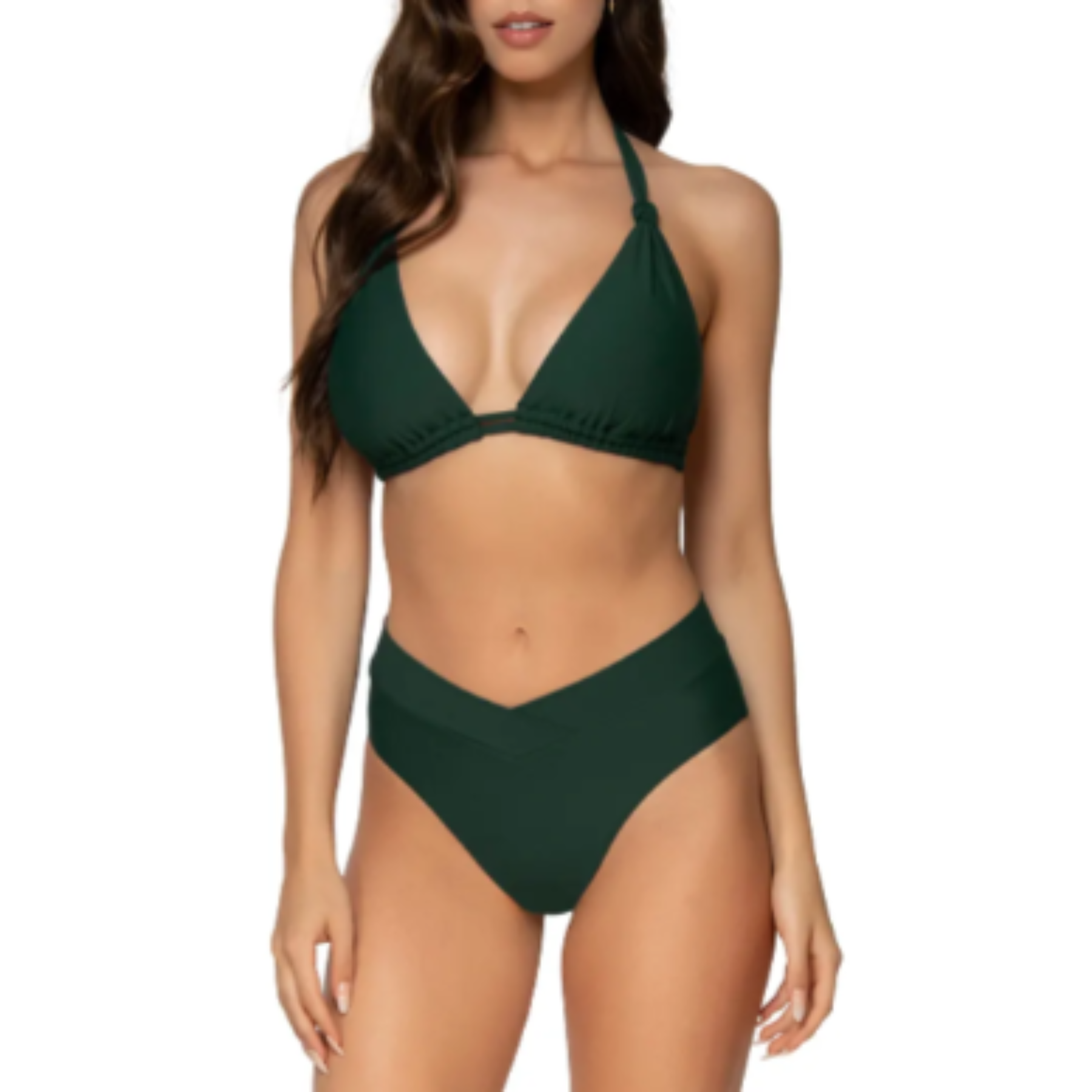 Mila Triangle Top T502 - Basil