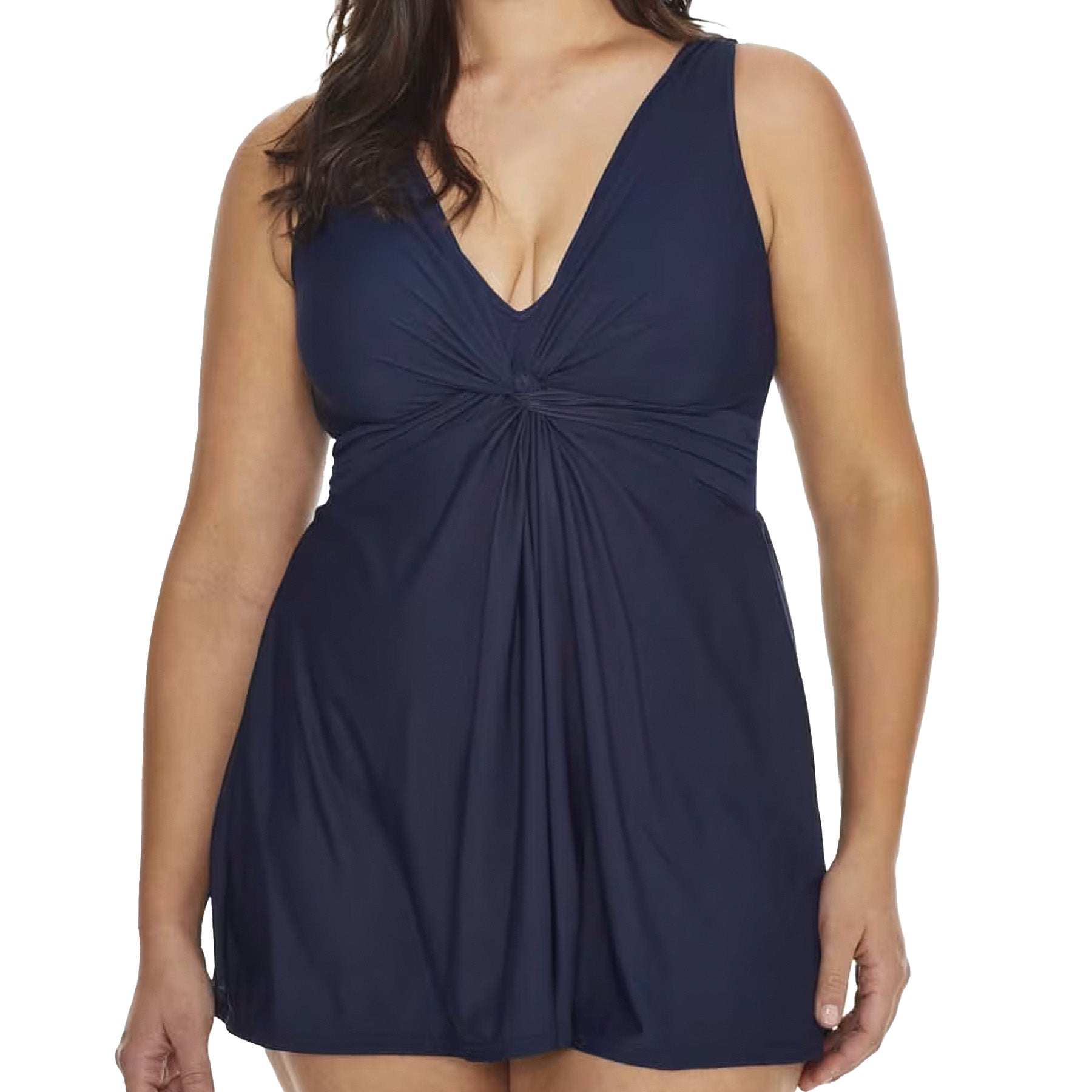 Miraclesuit Marais Swim Dress 6518935 Midnight Front