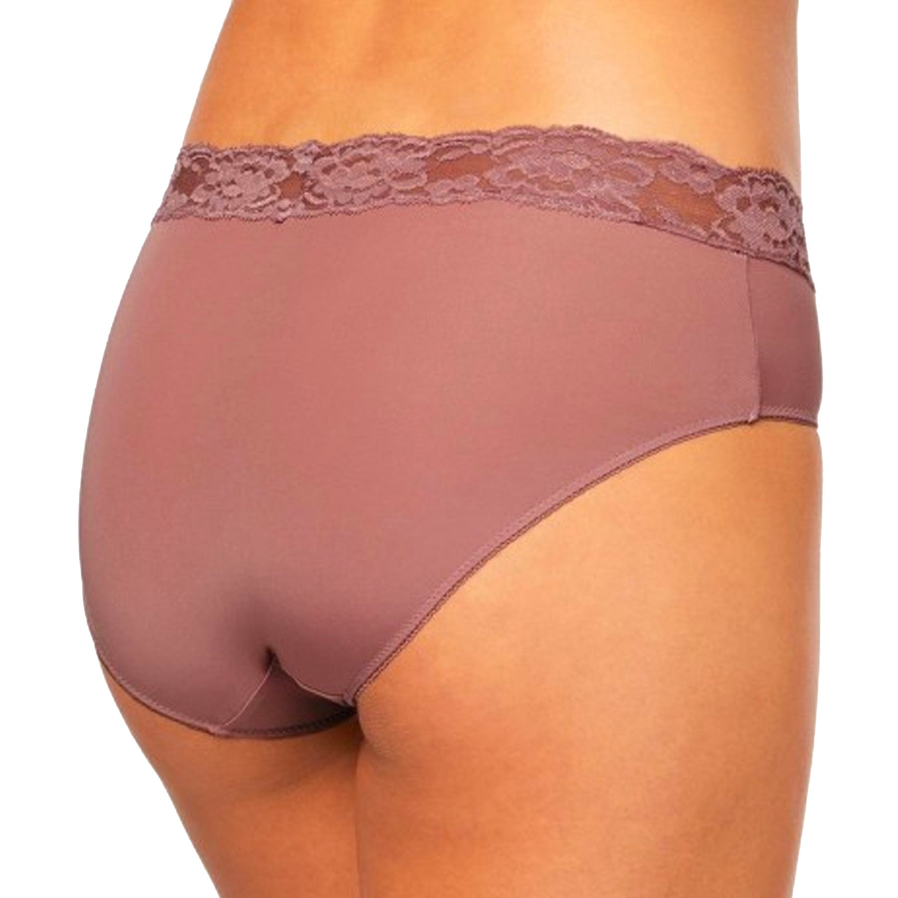 Montelle Essentials Brief 9004 Mauve Mist Rear View