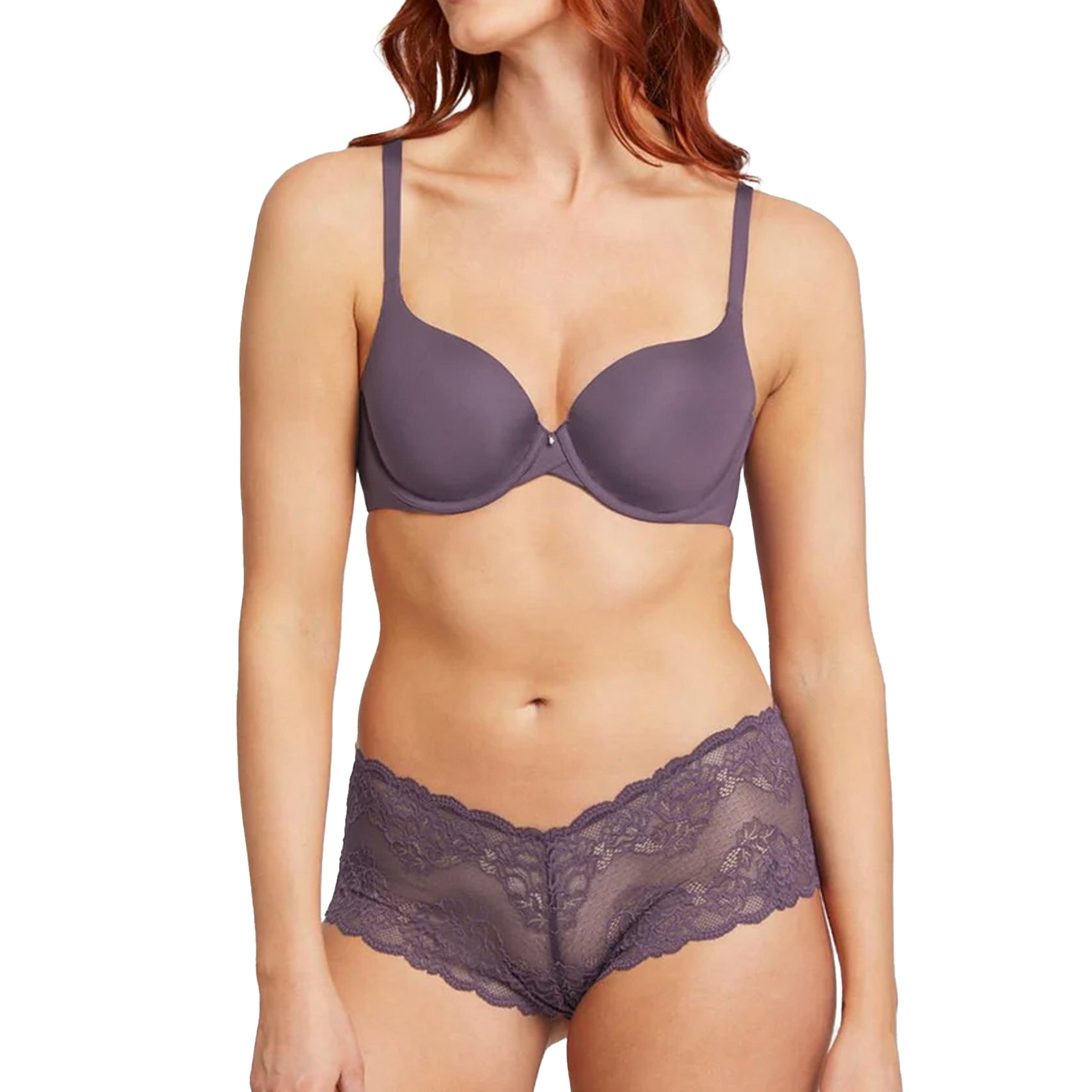 Montelle Pure Demi Cup T-Shirt Bra 9310 Amethyst Set